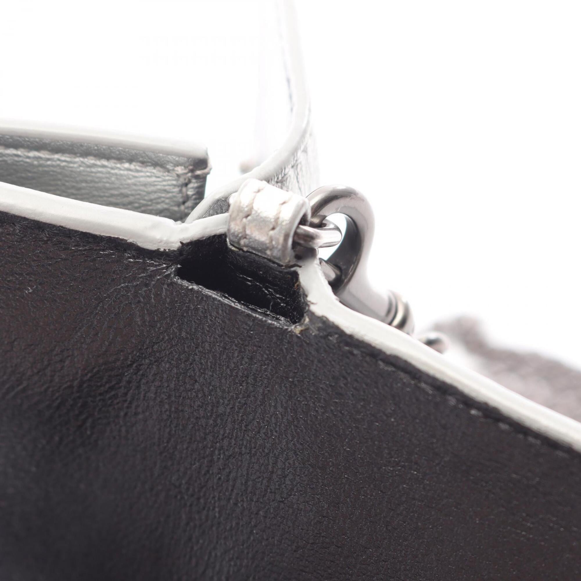 Balenciaga Silver Leather Chain/Shoulder Wallet (Pre-Owned)