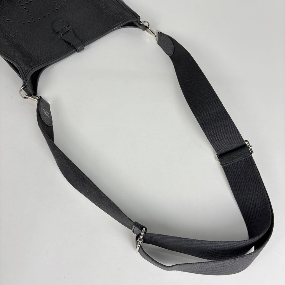 Hermes Evelyne Black Taurillon Clemence Leather Shoulder Bag (Pre-Owned)