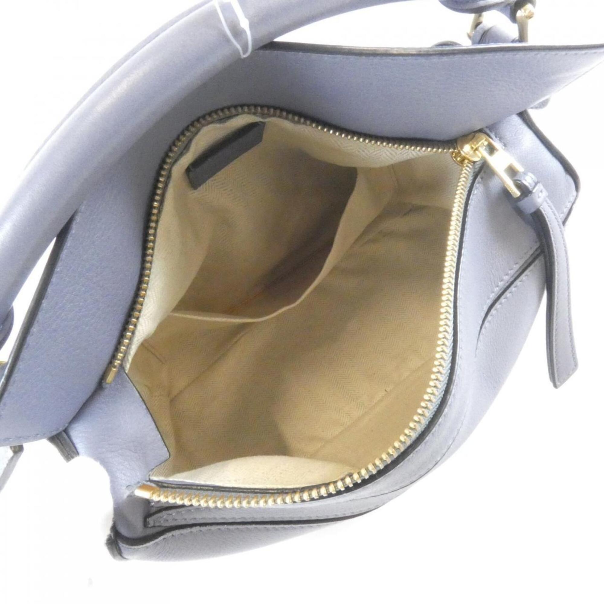 Loewe Gray Leather Handbag (Pre-Owned)