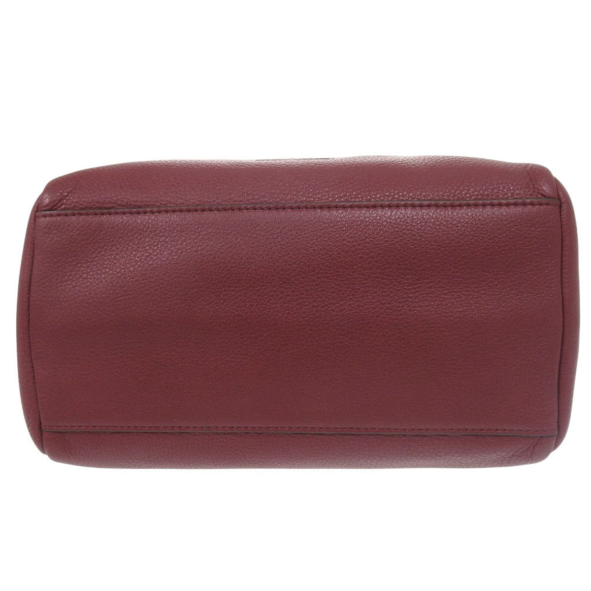 Tory Burch Bordeaux Leather Handbag Shoulder Bag (Pre-Owned)