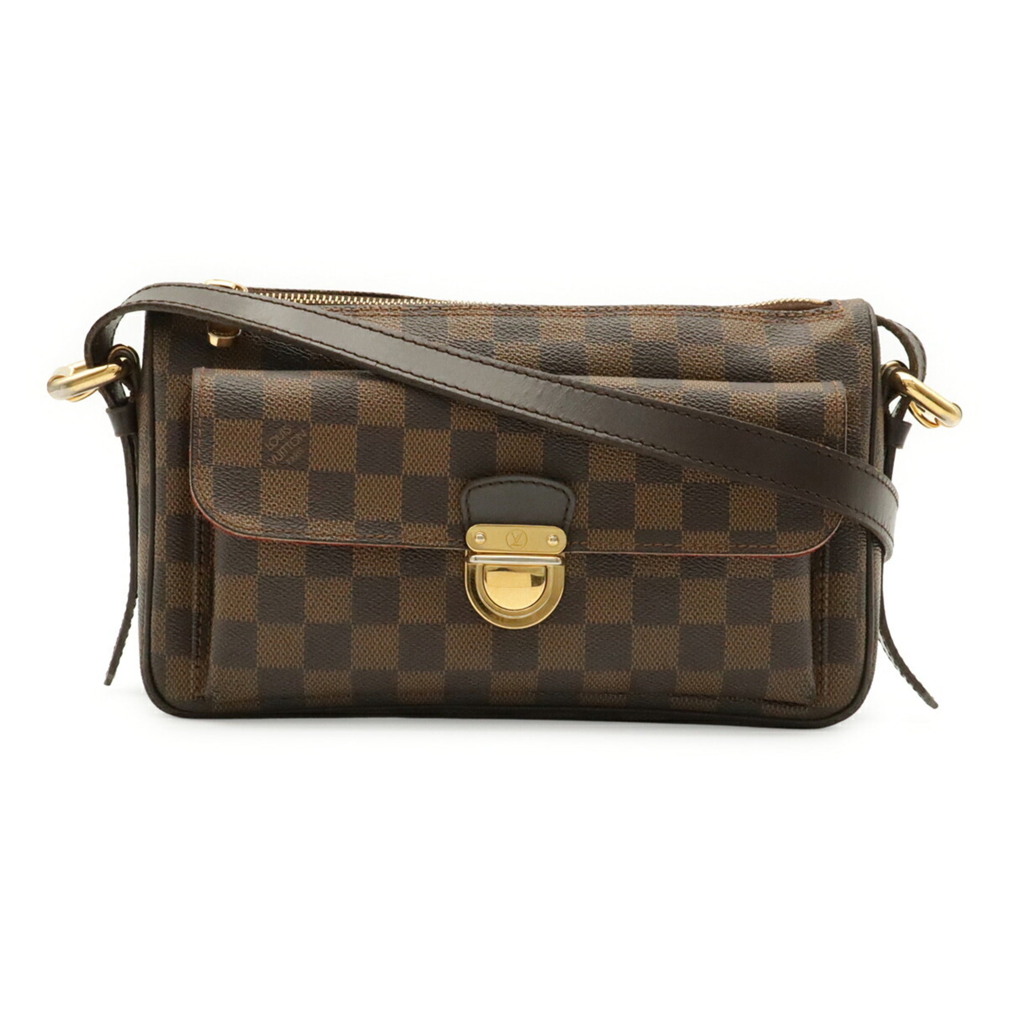 Louis Vuitton Brown Damier Canvas Galle Pvc Shoulder Bag (Pre-Owned)
