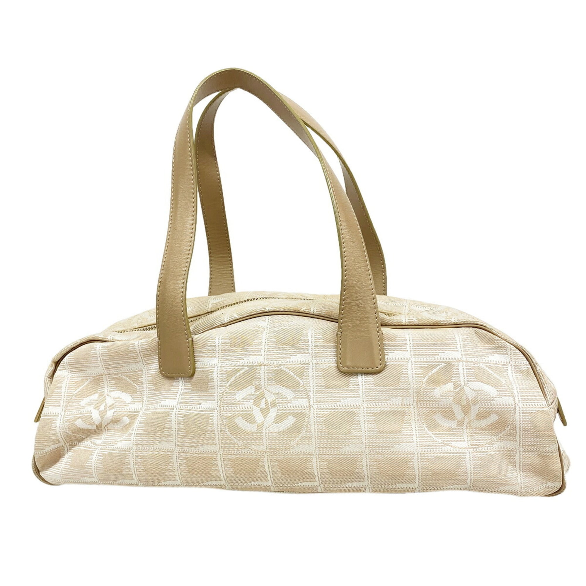 Chanel Beige Nylon Handbag (Pre-Owned)