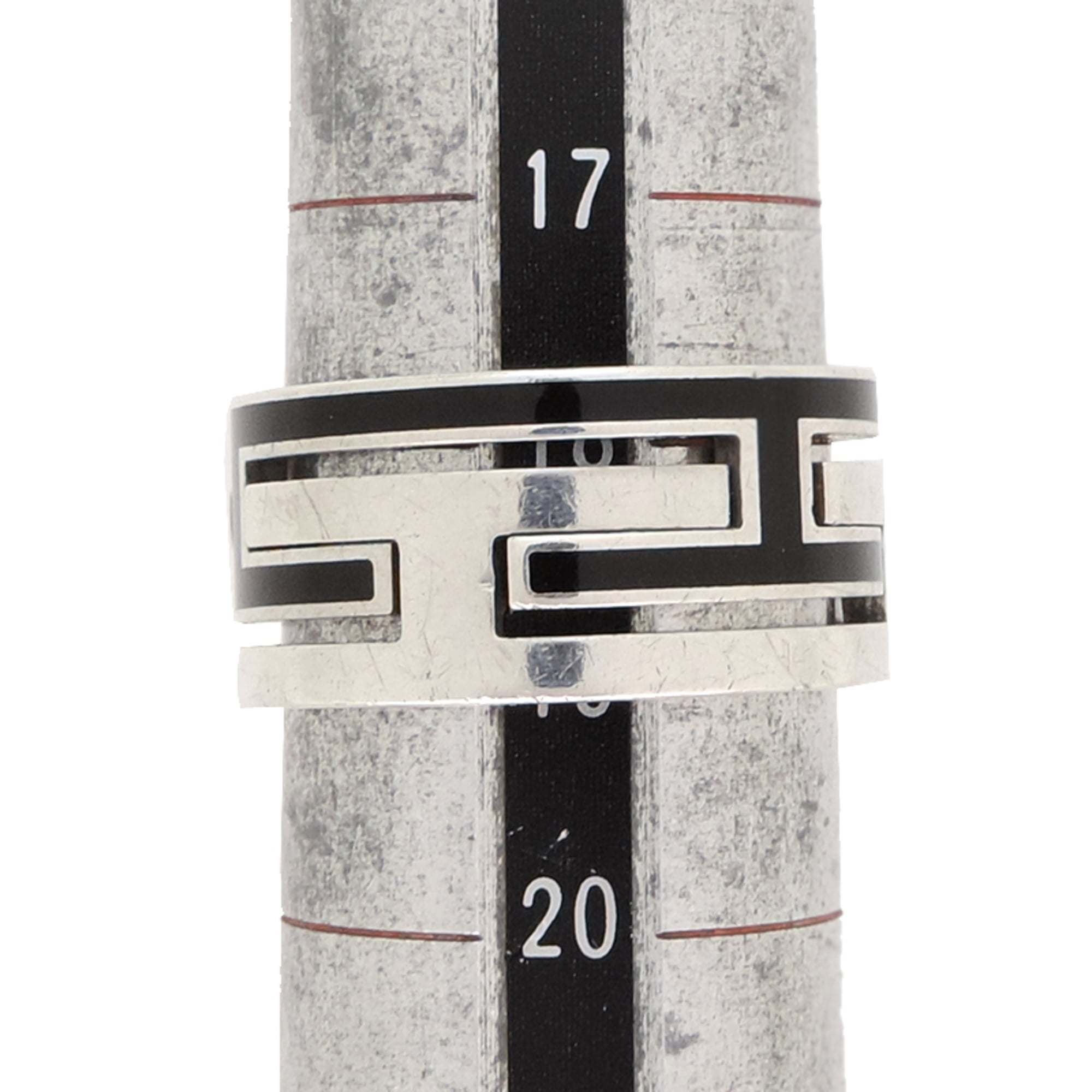 Hermes Silver 925 Band Ring (Pre-Owned)