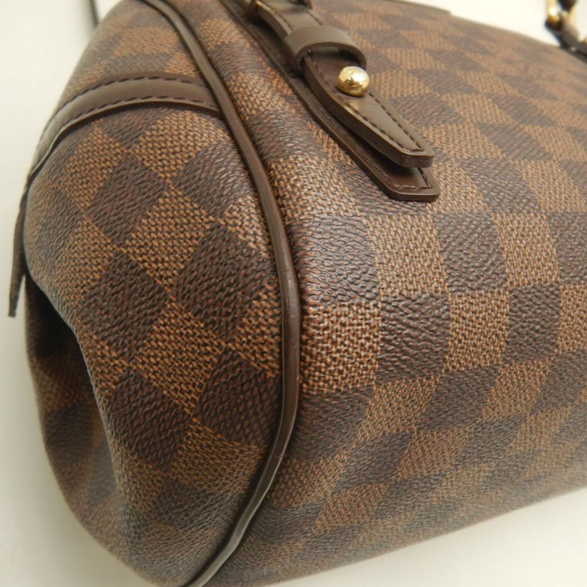 Louis Vuitton Damier Canvas Ebene Damier Canvas Shoulder Bag (Pre-Owned)