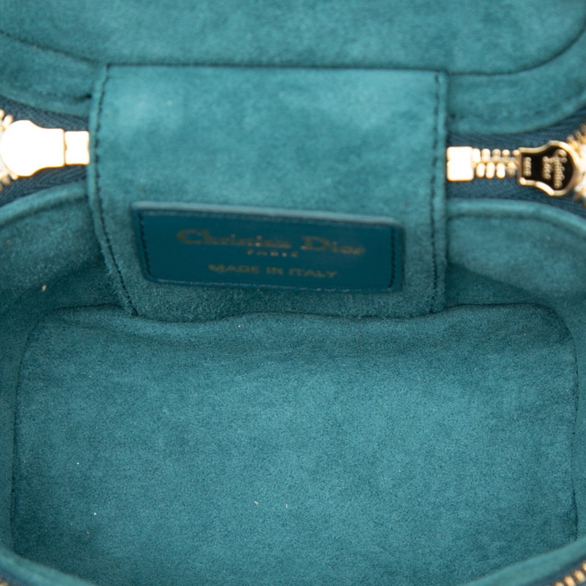 Christian Dior Blue Leather Vanity Bag (Pre-Owned)