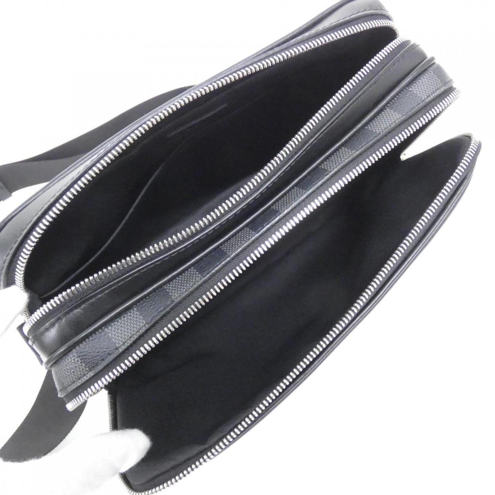 Louis Vuitton Graphite Coated Canvas Shoulder Bag (Pre-Owned)