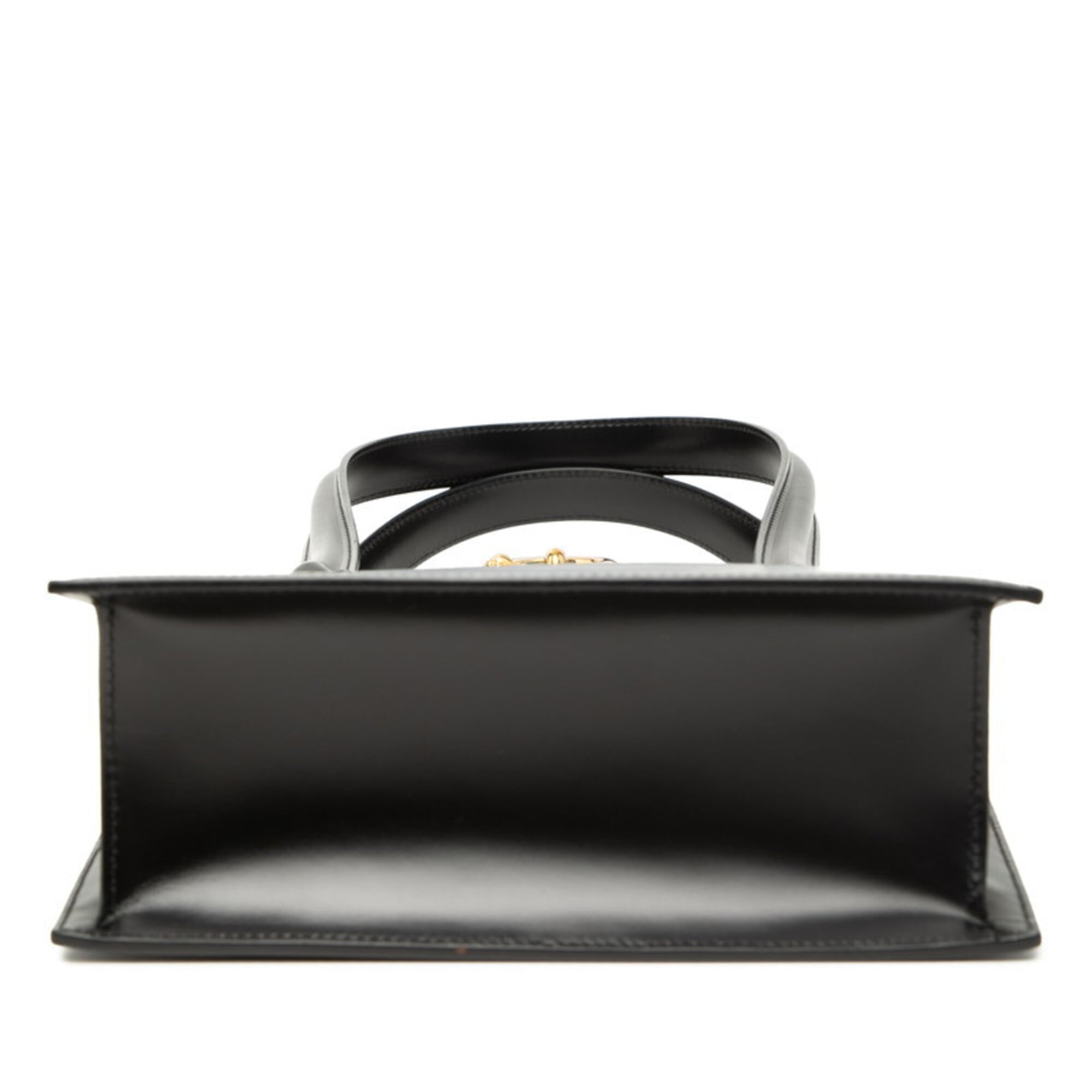Cartier Black Leather Handbag Tote Bag (Pre-Owned)