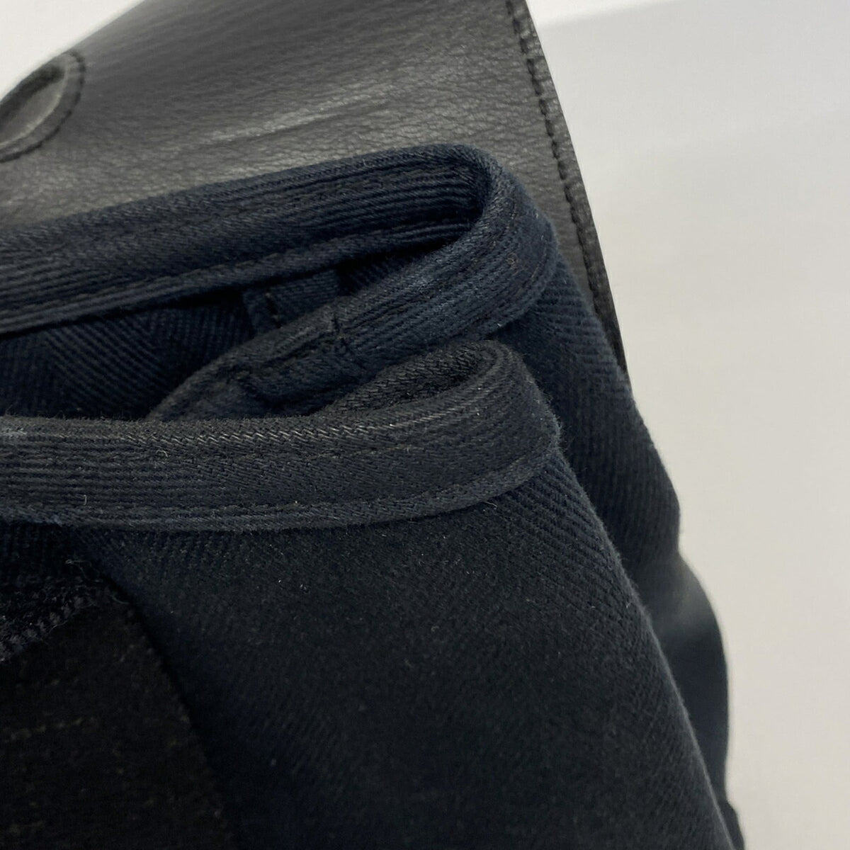 Hermes Black Toile Chevron Tote Bag (Pre-Owned)