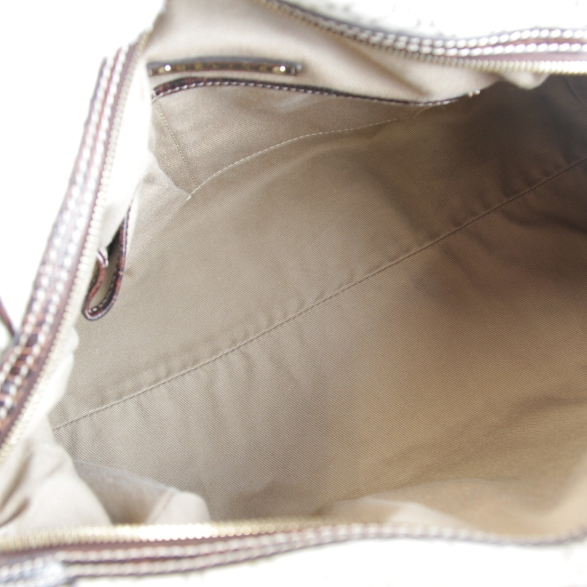 Celine Beige Canvas Boston Bag Handbag (Pre-Owned)