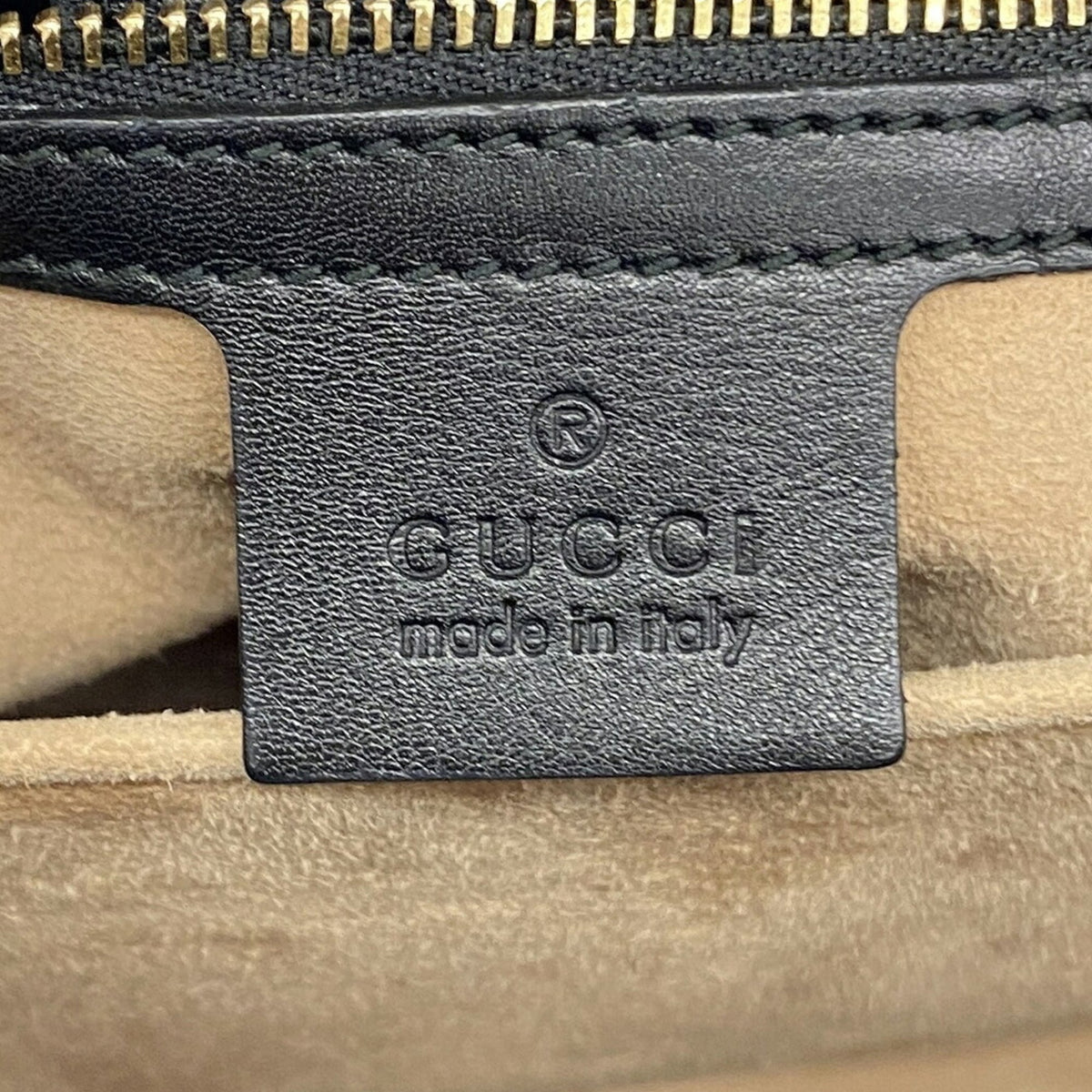 Gucci Black Leather Handbag (Pre-Owned)