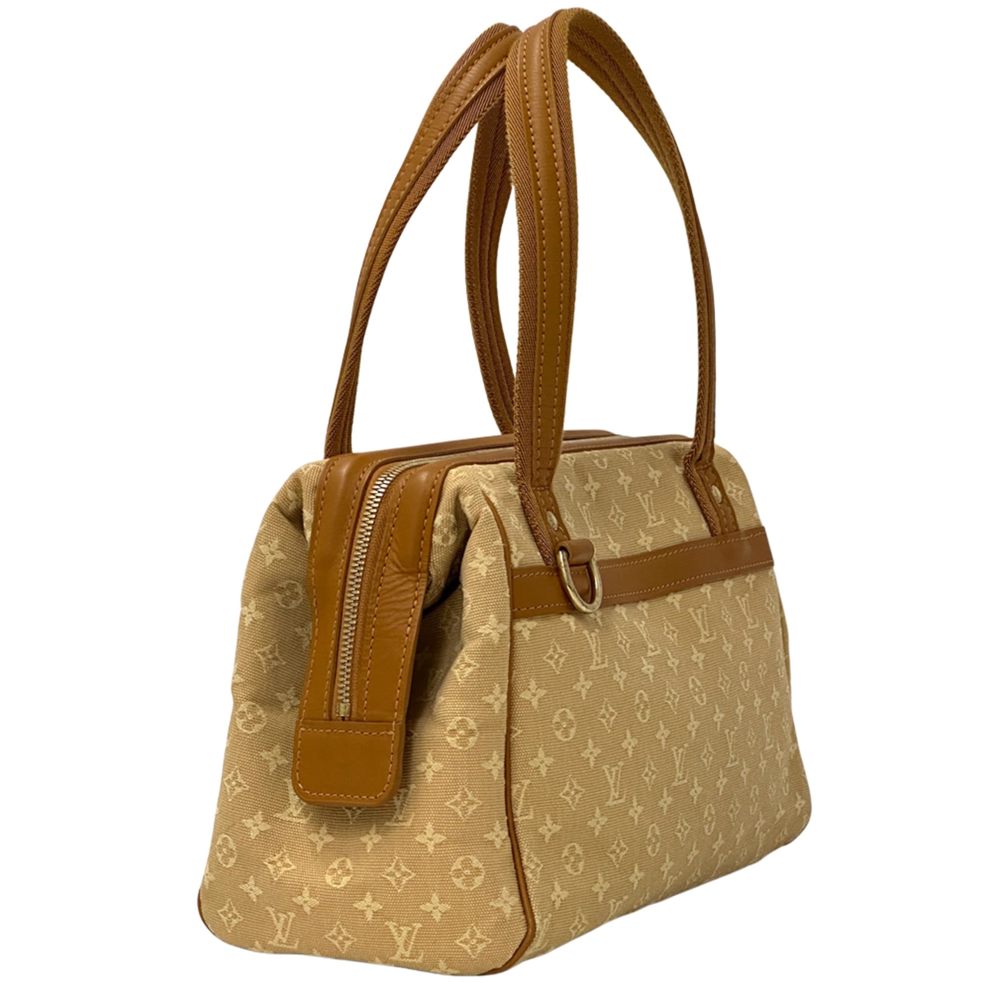 Louis Vuitton Beige Brown Monogram Mini Canvas Handbag (Pre-Owned)