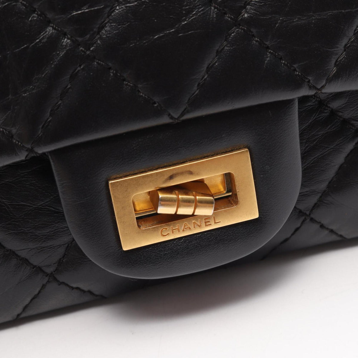 Chanel Black Leather Handbag Shoulder Bag (Pre-Owned)