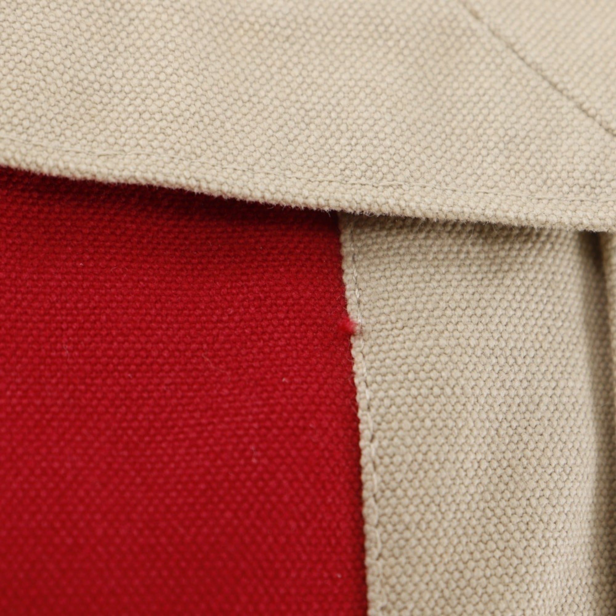 Hermes Red Color Cotton Clutch Bag (Pre-Owned)