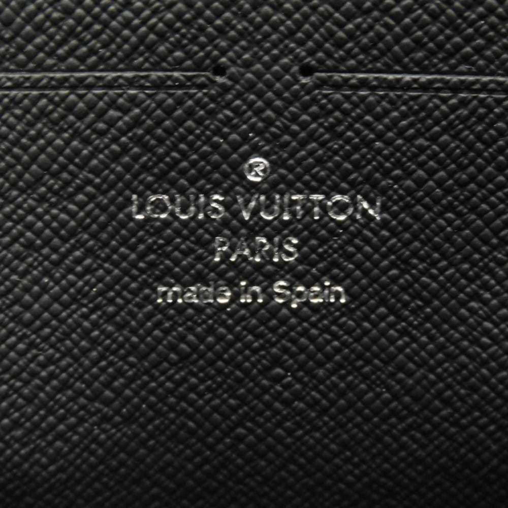 Louis Vuitton Damier Graphite Black Noir Damier Graphite Canvas Leather Long Wallet (Bi-Fold) (Pre-Owned)