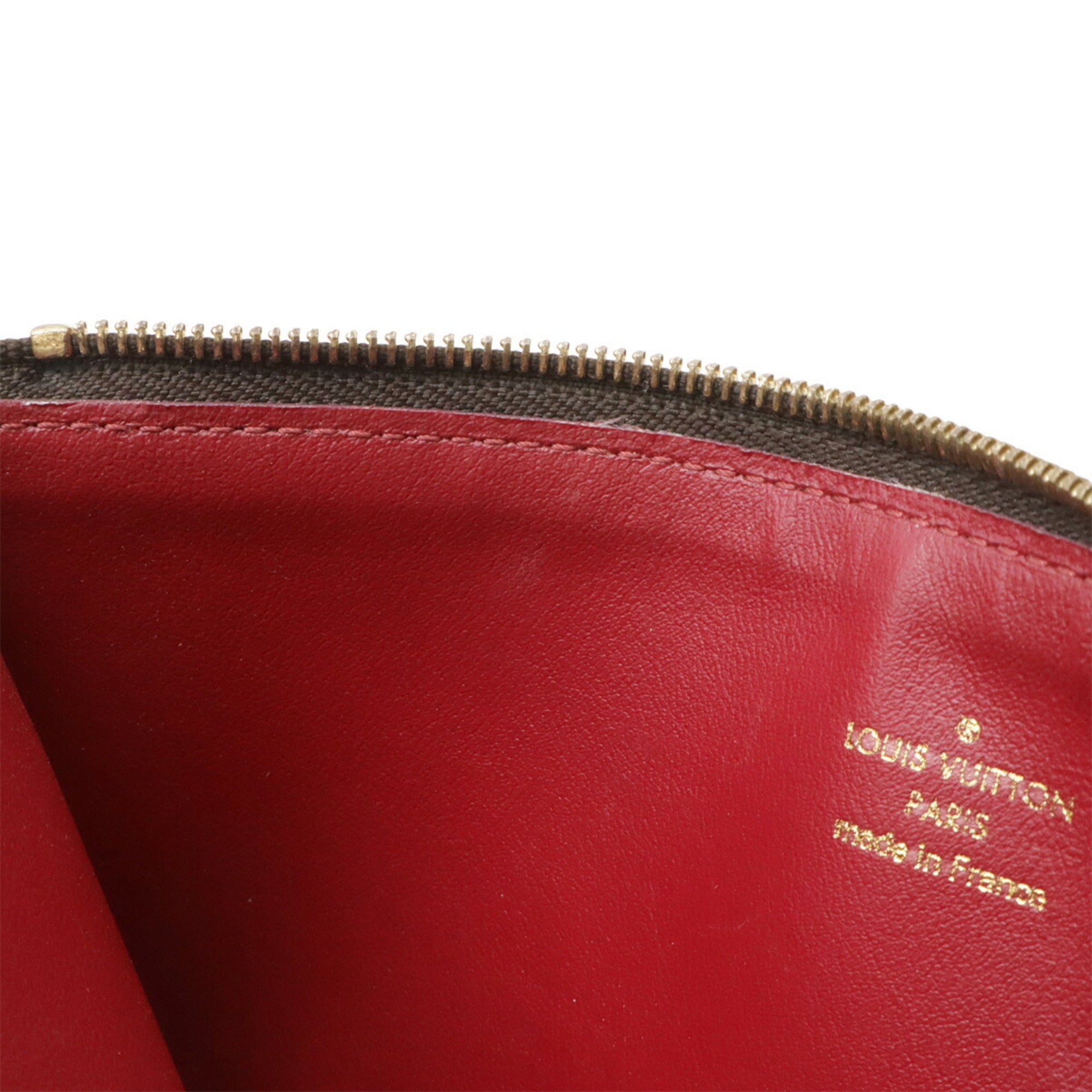 Louis Vuitton Fuchsia Monogram Canvas Leather Clutch Bag Pochette Shoulder Bag (Pre-Owned)