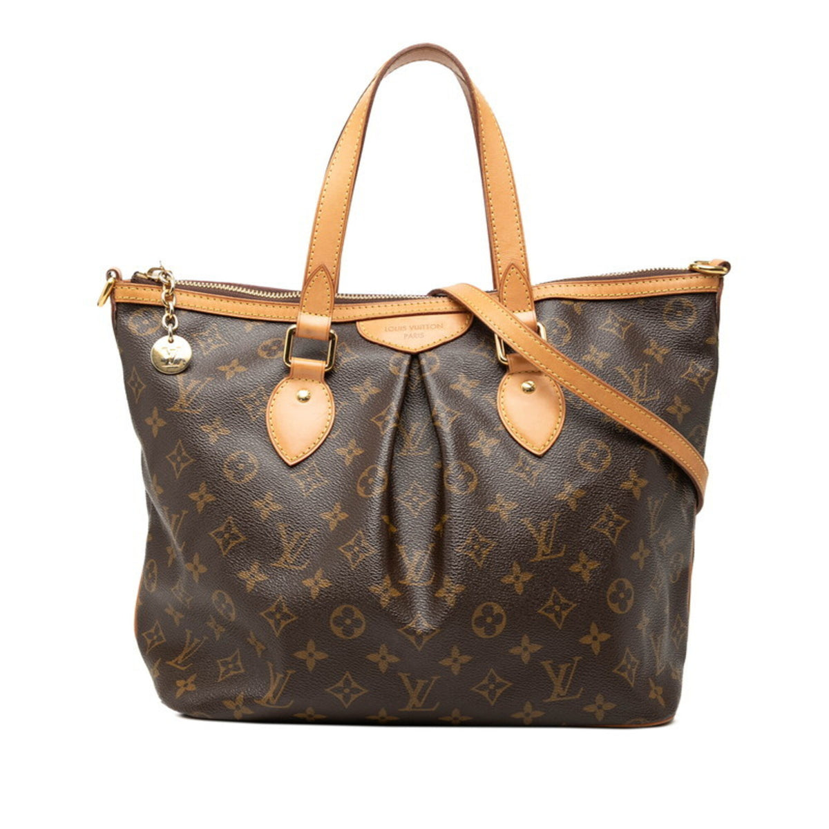 Louis Vuitton Brown Pvc Leather Handbag Shoulder Bag (Pre-Owned)
