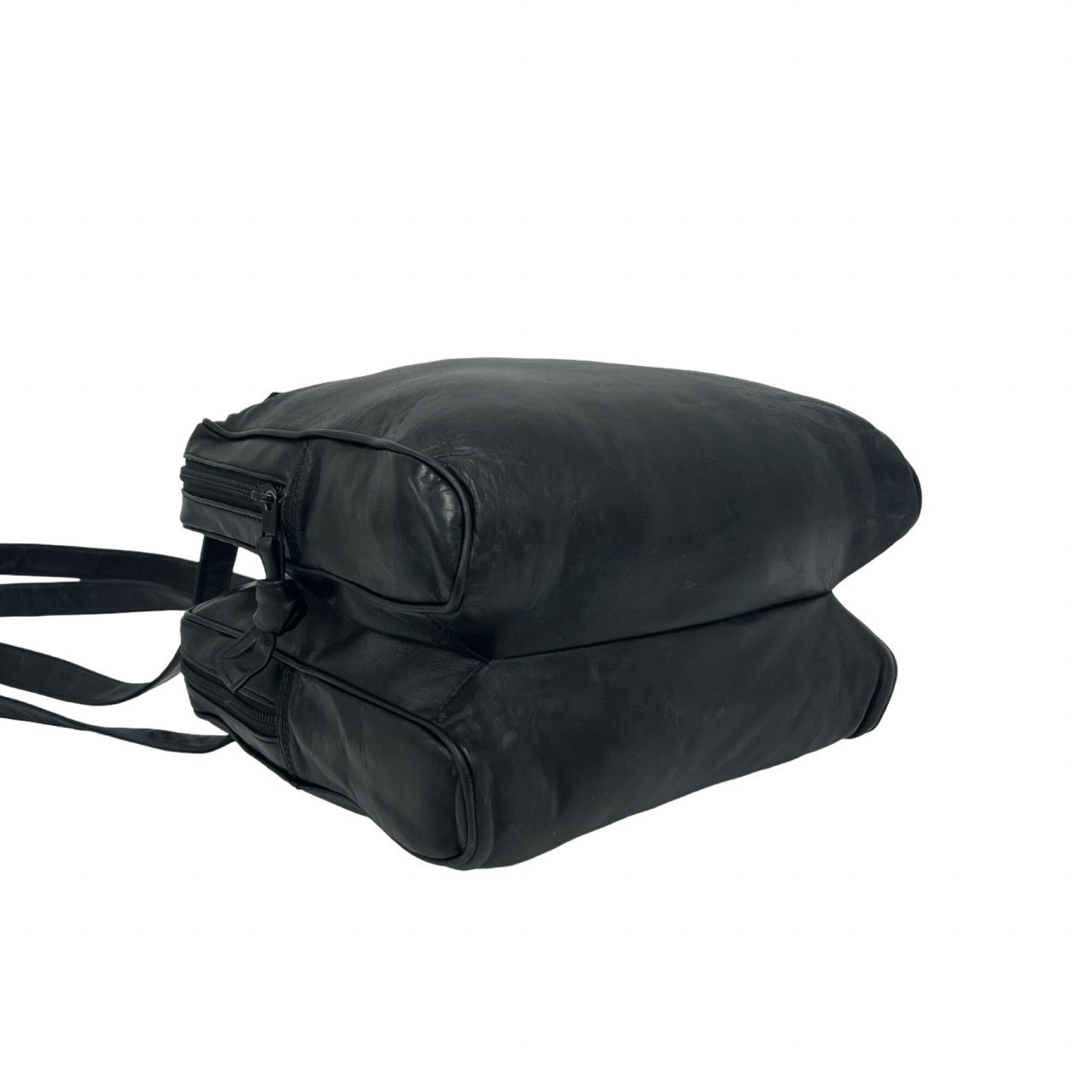 Loewe Black Leather Shoulder Bag Tote Bag (Pre-Owned)