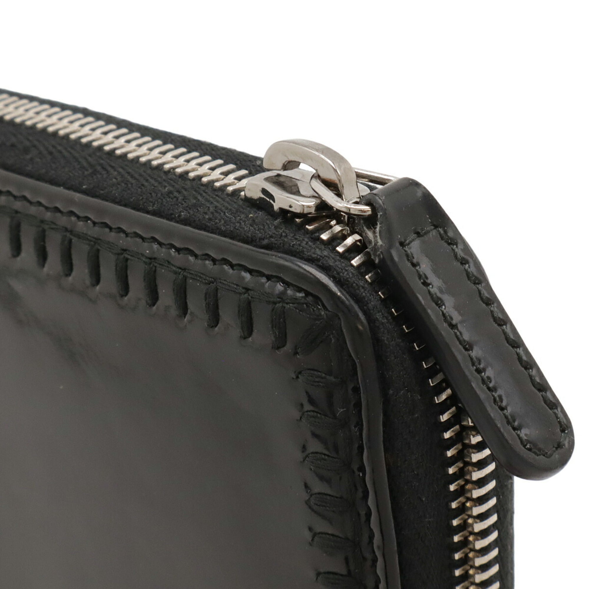 Chanel Black Leather Long Wallet (Bi-Fold) (Pre-Owned)