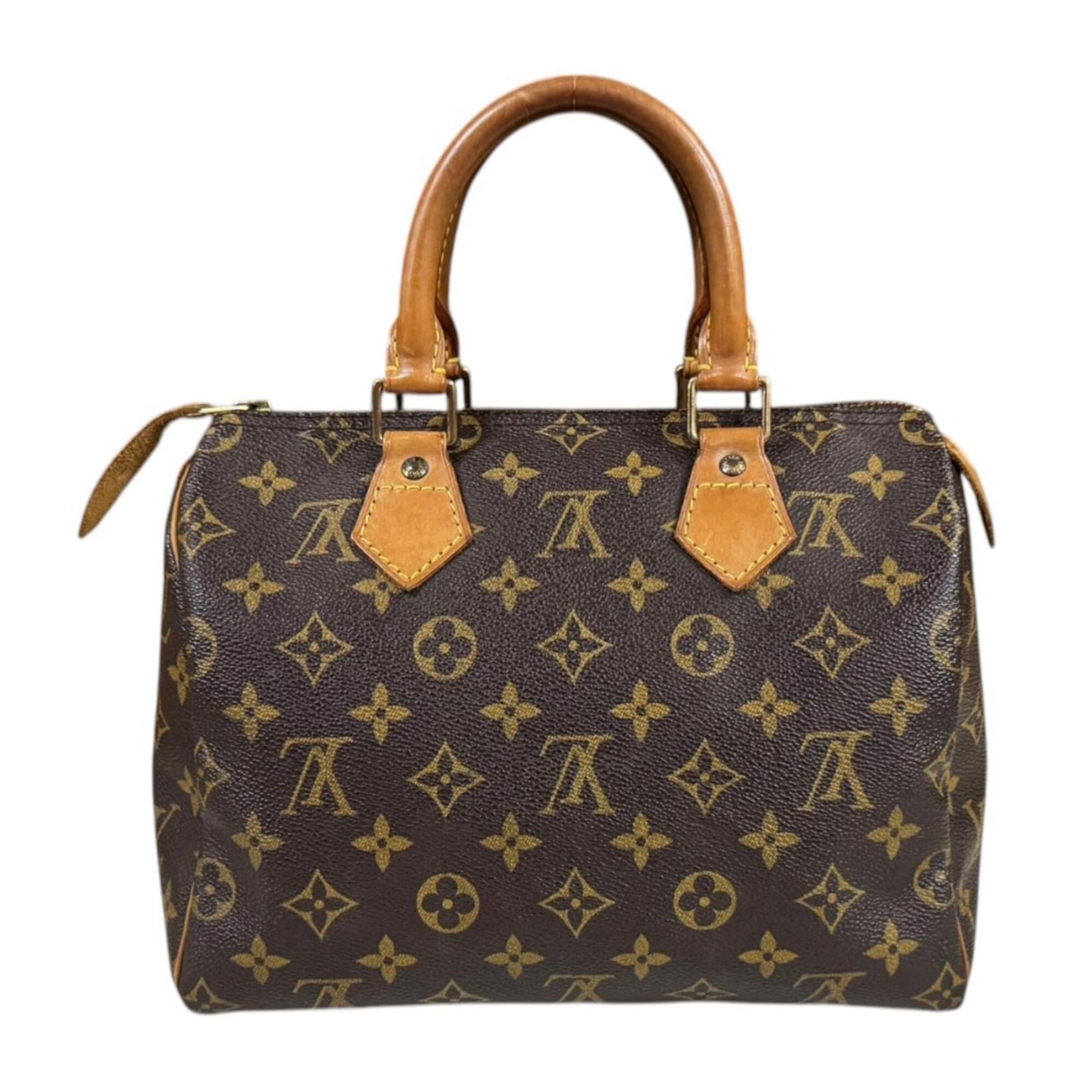 Louis Vuitton Brown Monogram Canvas Handbag (Pre-Owned)