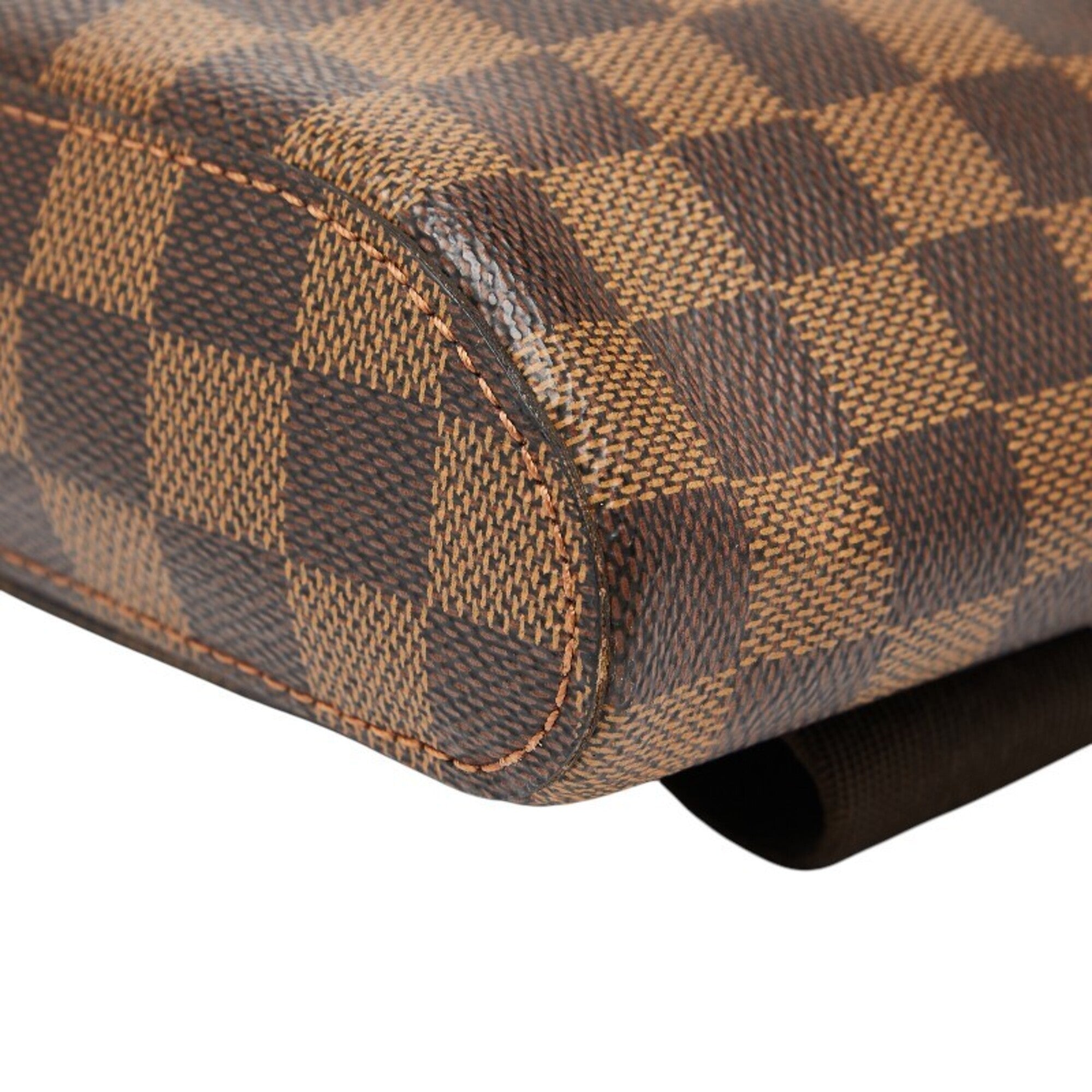 Louis Vuitton Brown Pvc Leather Shoulder Bag Sling Bag (Pre-Owned)