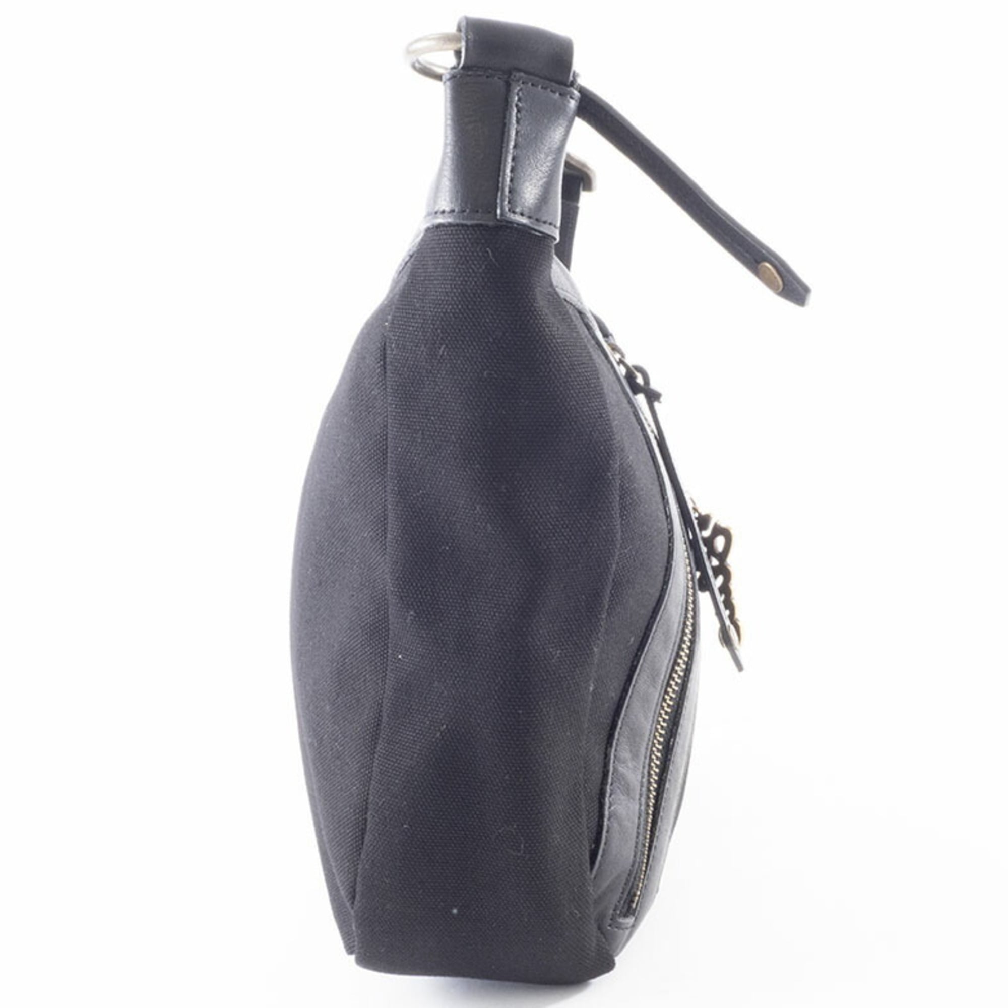 Burberry Black Canvas Leather Shoulder Bag (Pre-Owned)