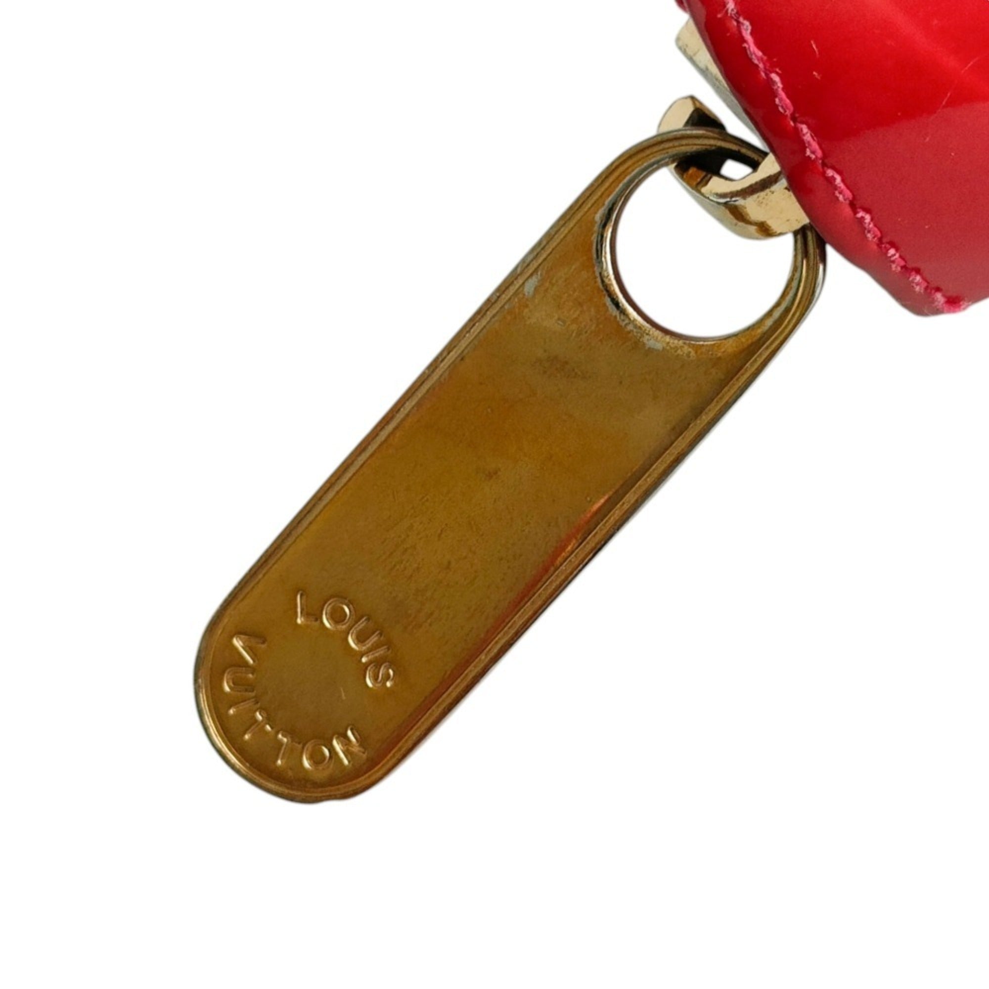 Louis Vuitton Orange Sunset Red Color Monogram Vernis Long Wallet (Bi-Fold) (Pre-Owned)