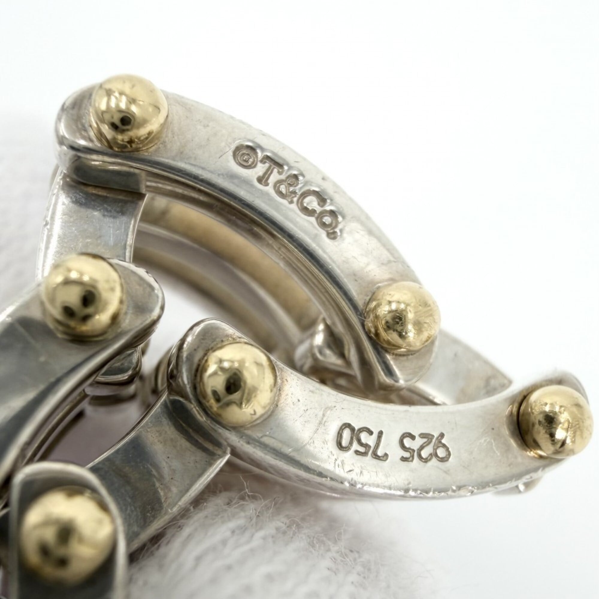Tiffany Silver Silver 925 Yellow Gold (Pre-Owned)