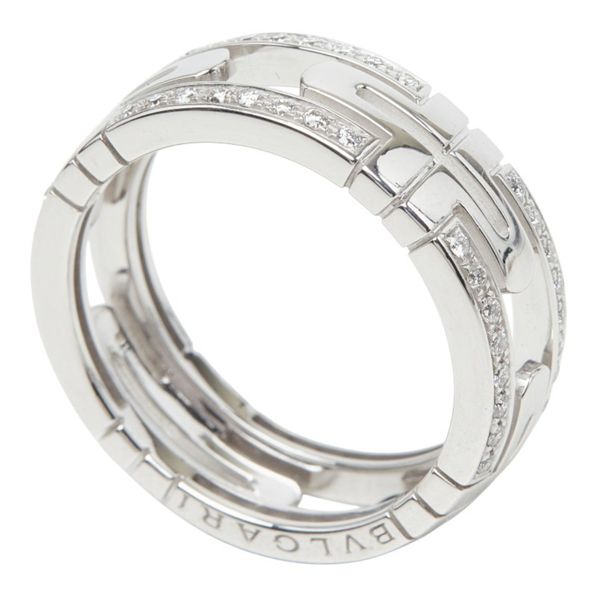 Bvlgari White Gold (18K) Band Ring (Pre-Owned)