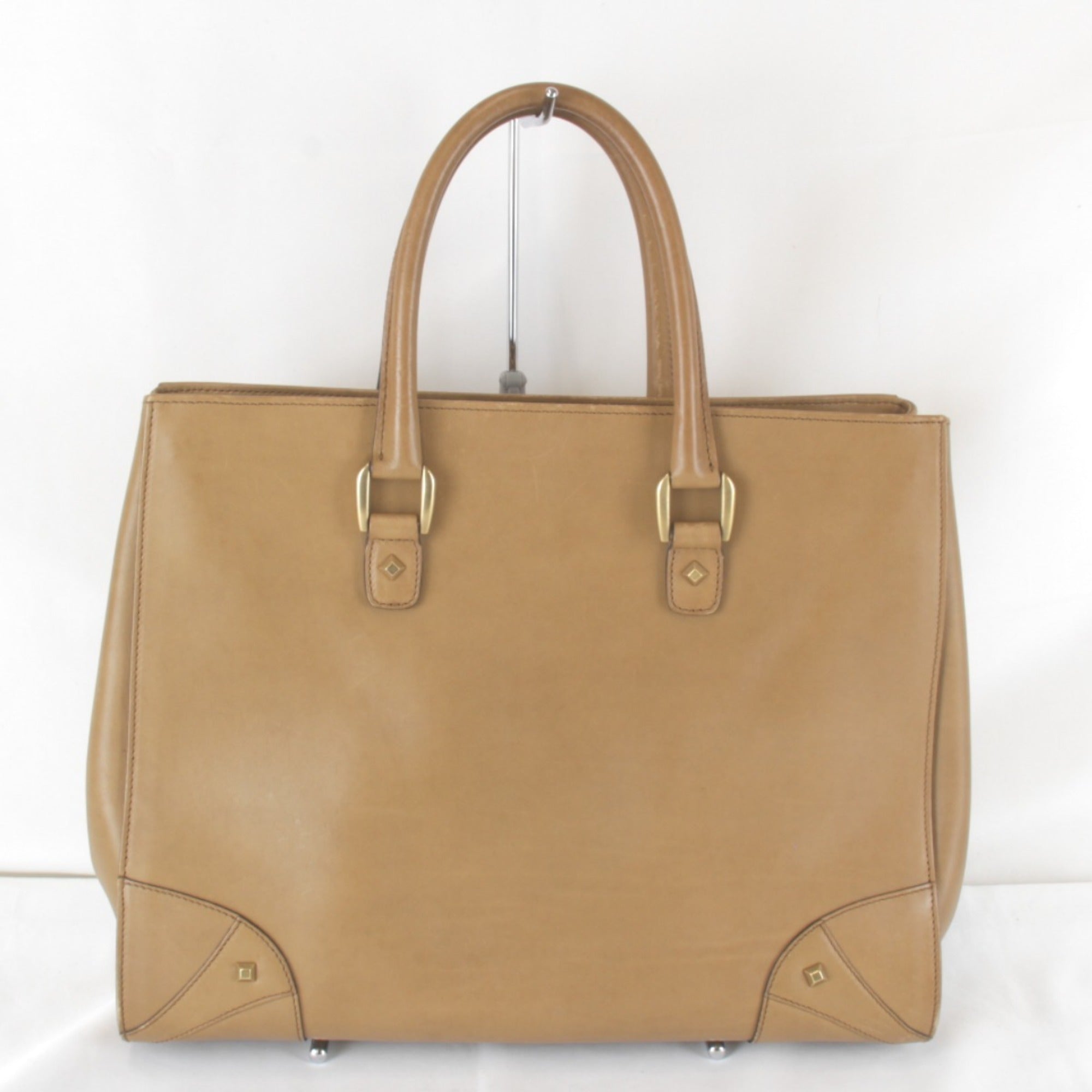 Gucci Camel Leather Tote Bag (Pre-Owned)
