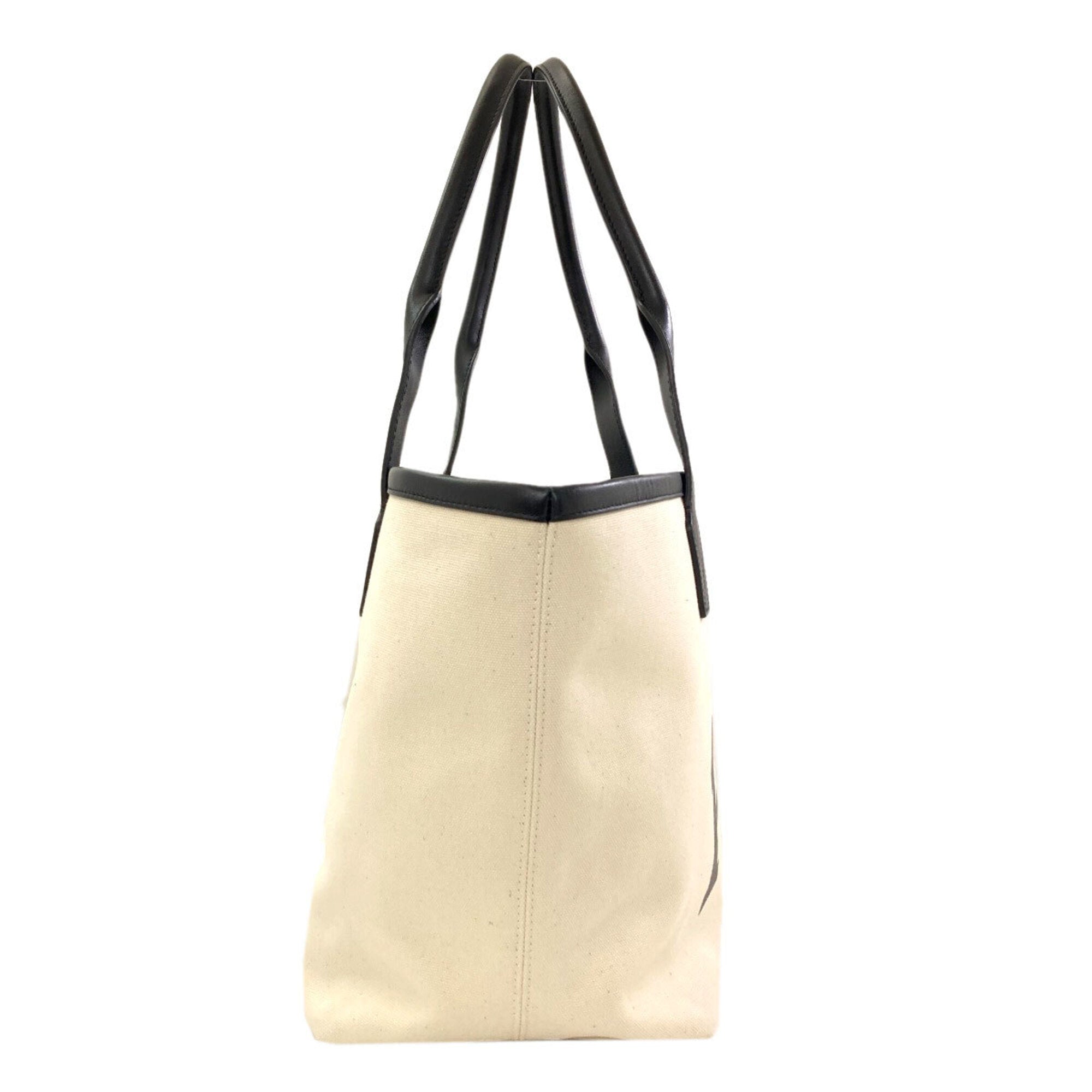 Balenciaga Black White Canvas Tote Bag (Pre-Owned)