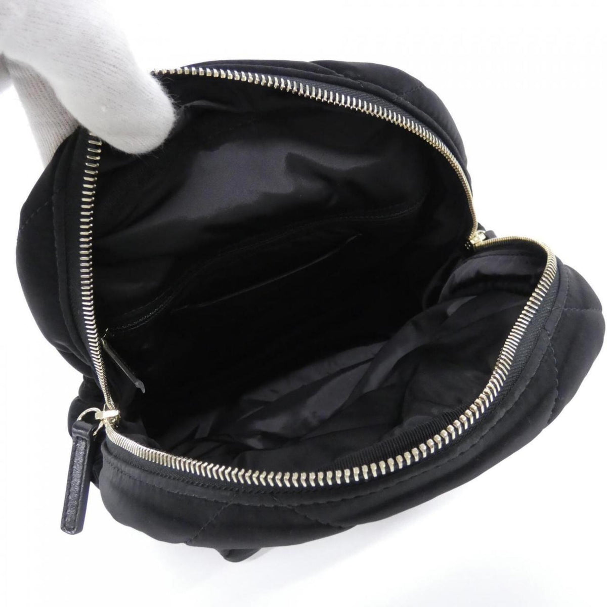 Chanel Black Velvet Nylon Backpack (Pre-Owned)