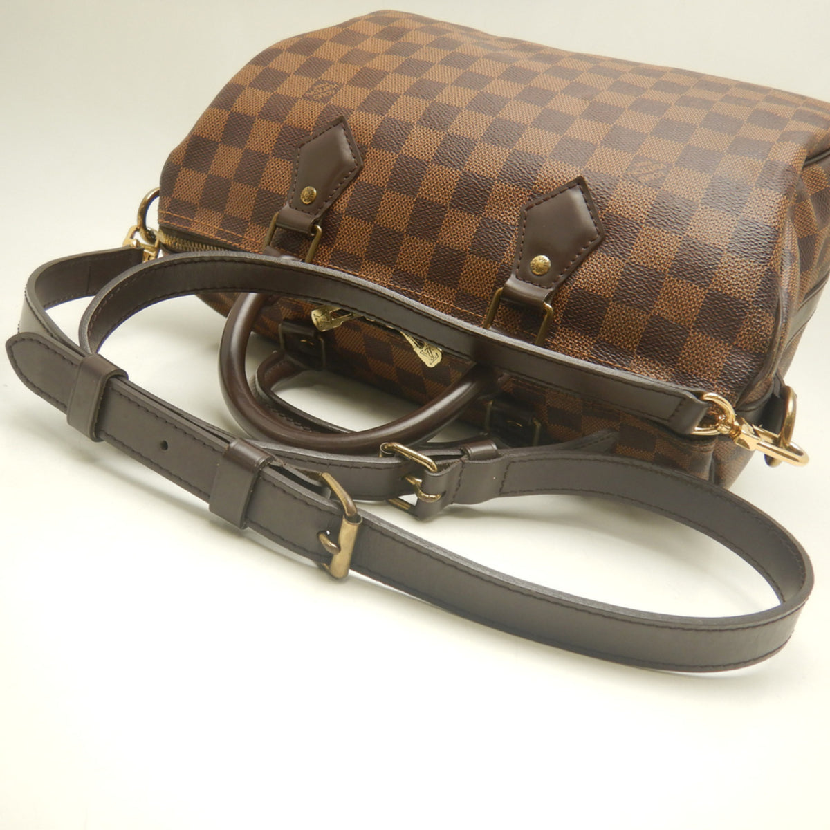 Louis Vuitton Ebene Damier Canvas Handbag (Pre-Owned)
