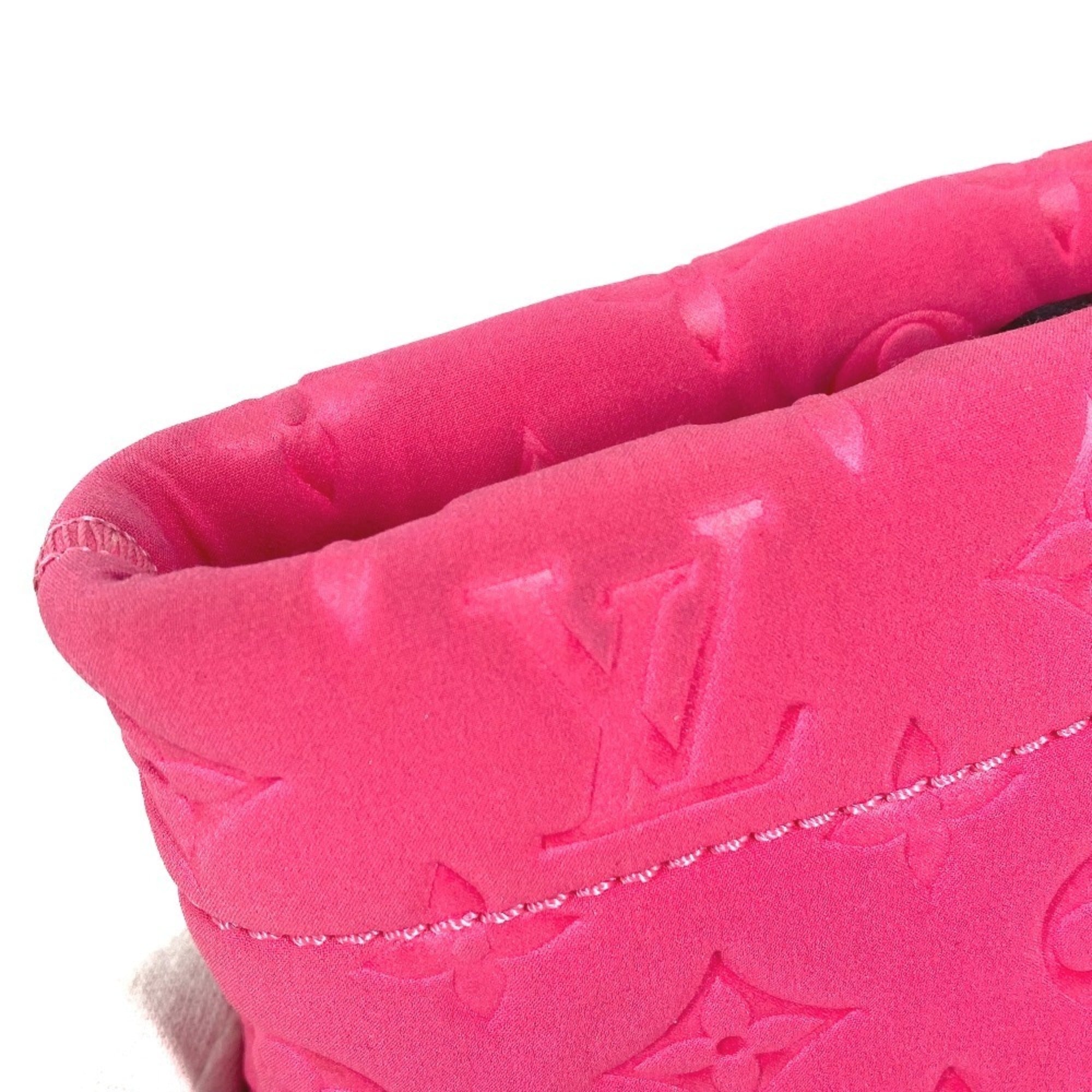 Louis Vuitton Black Galle Monogram Pink Monogram Clutch Bag Pouch (Pre-Owned)