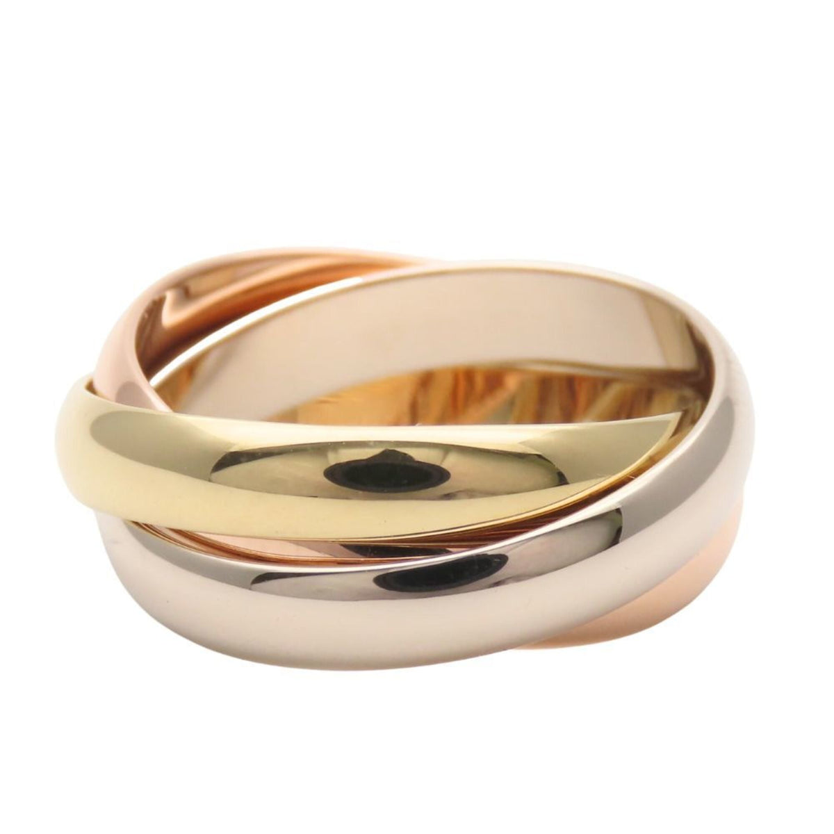 Cartier Gold Silver Pink Gold Yellow Gold (18K) Pink Gold (18K) White Gold (18K) Band Ring (Pre-Owned)
