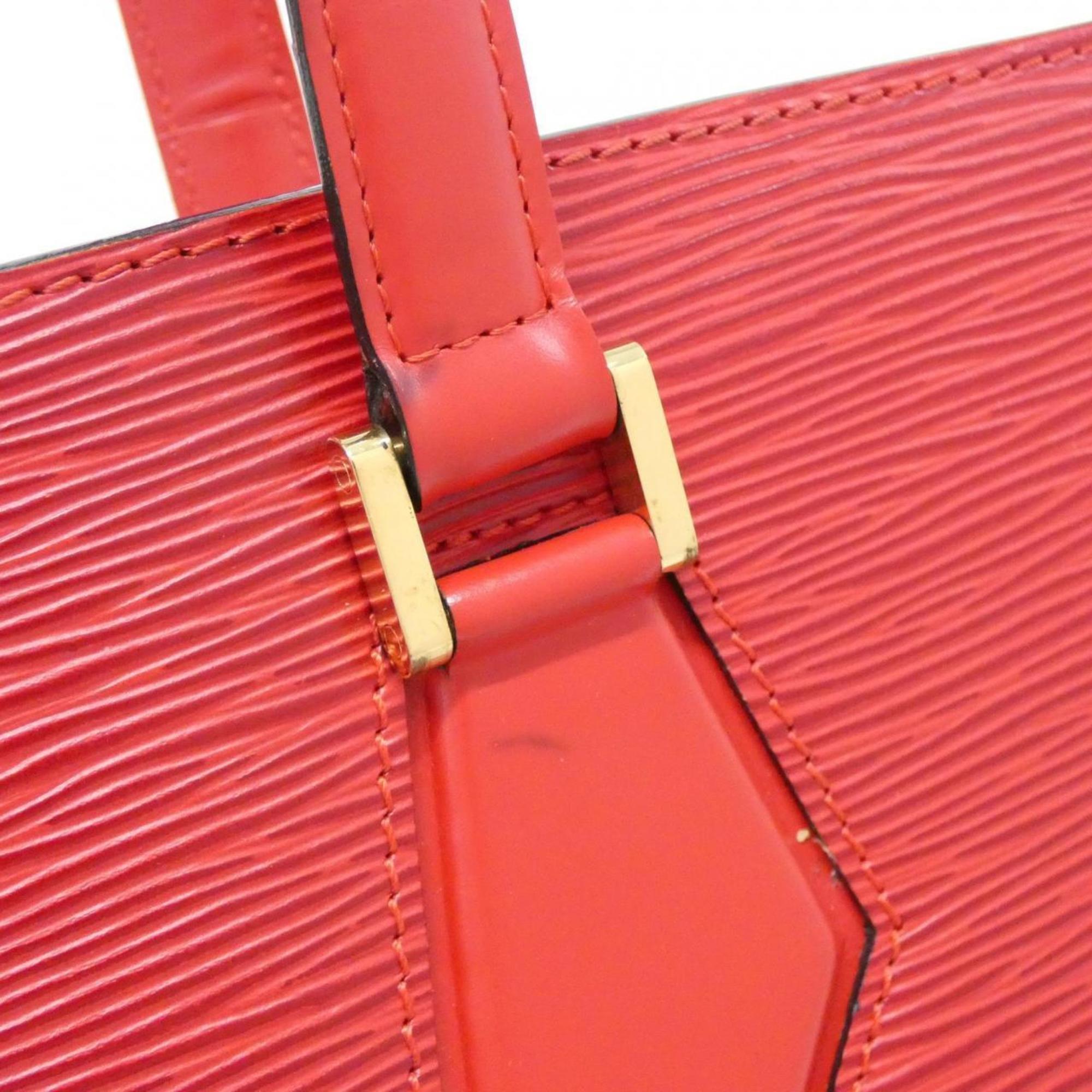 Louis Vuitton Red Color Leather Shoulder Bag (Pre-Owned)