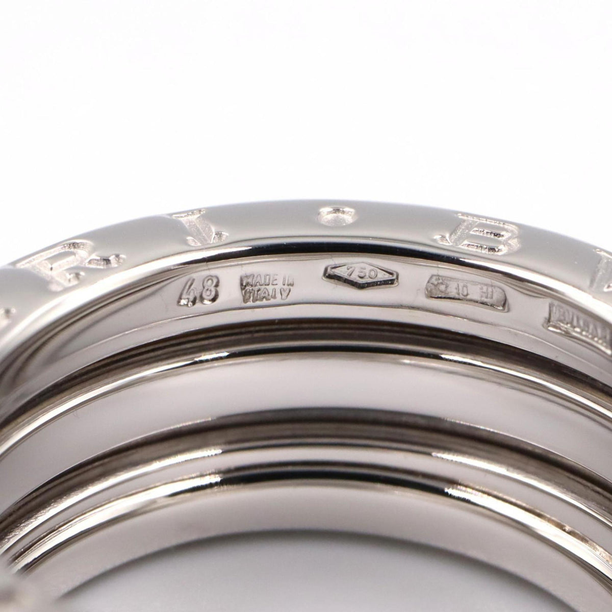 Bvlgari Silver White Gold (18K) Band Ring (Pre-Owned)