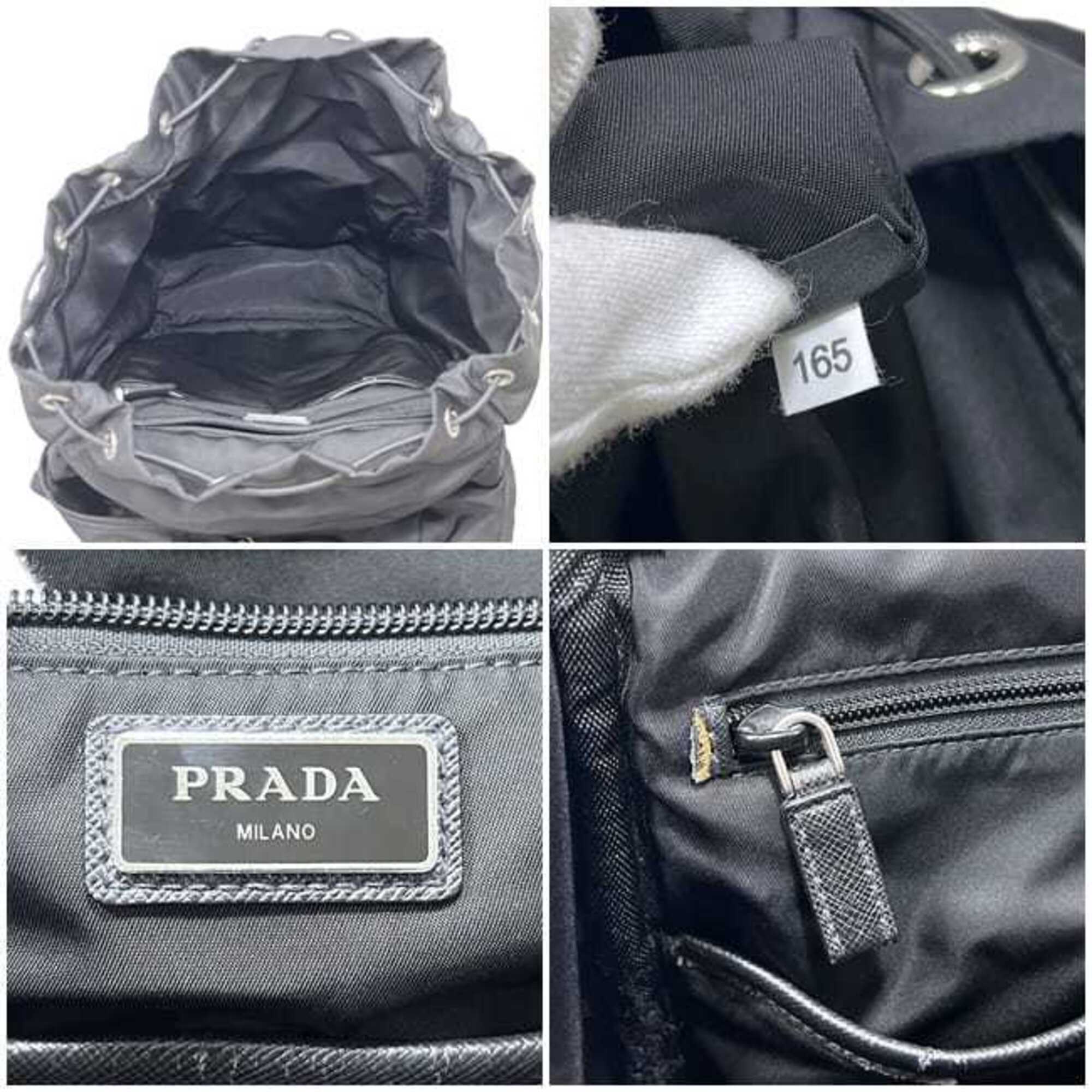 Prada Black Nero Nylon Backpack (Pre-Owned)