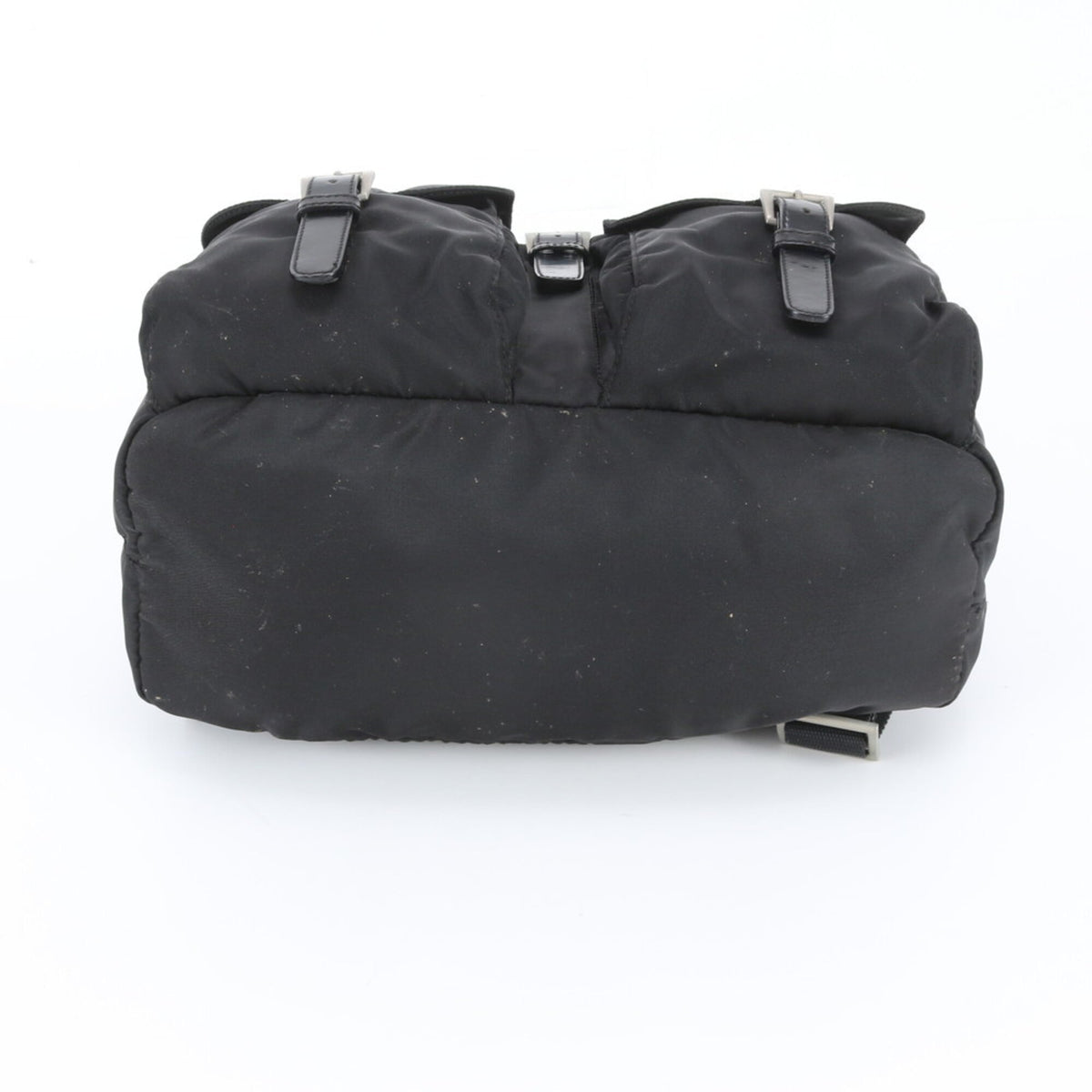 Prada Black Leather Nylon Backpack (Pre-Owned)
