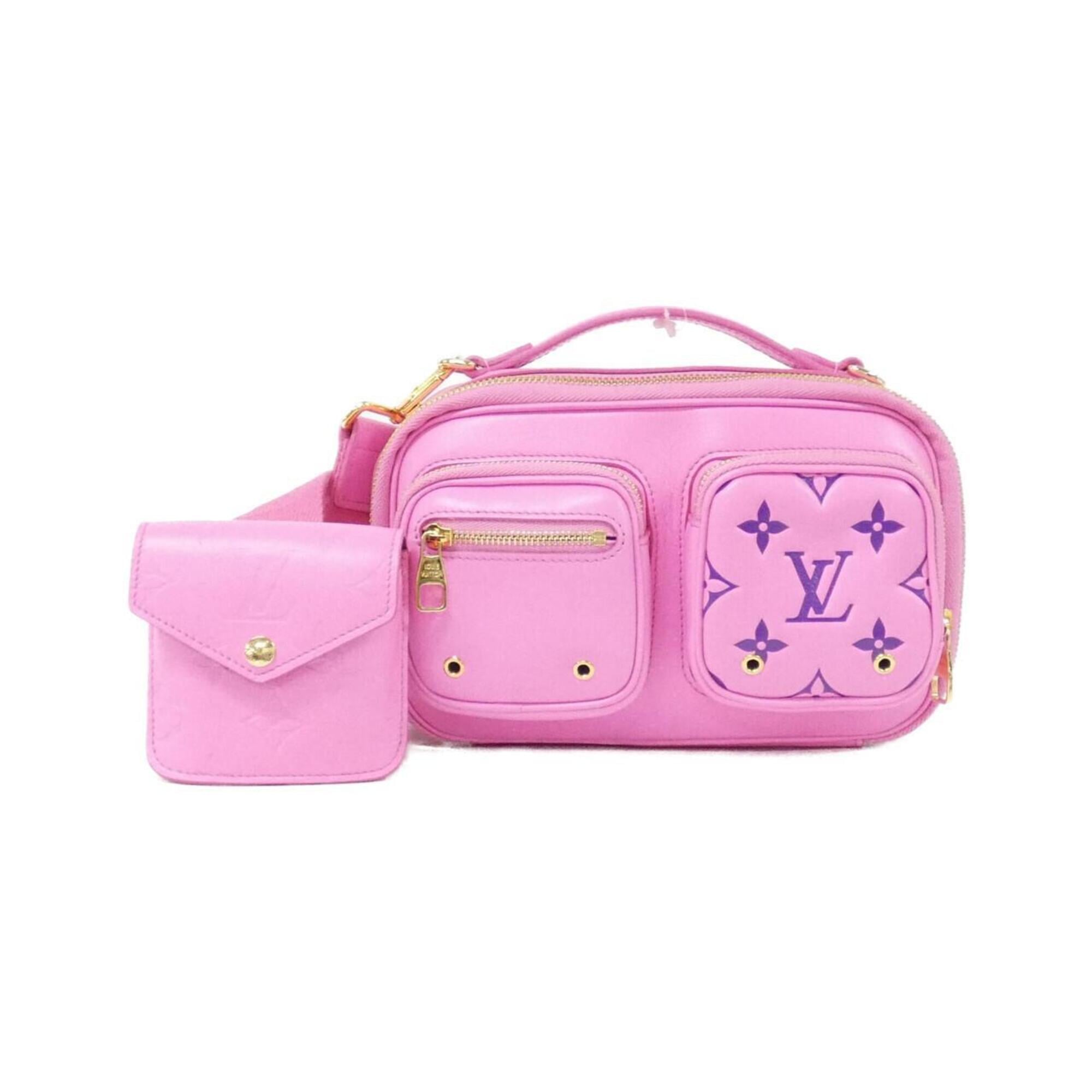Louis Vuitton Rose Leather Pouch Shoulder Bag (Pre-Owned)