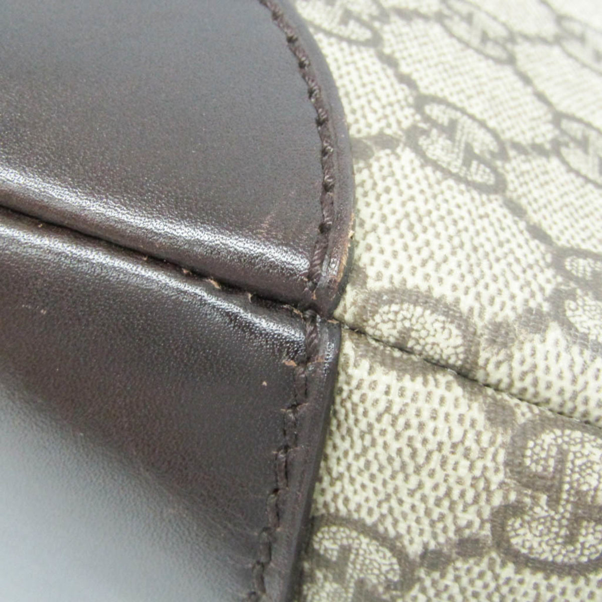 Gucci Beige Brown Gg Supreme Shoulder Bag (Pre-Owned)