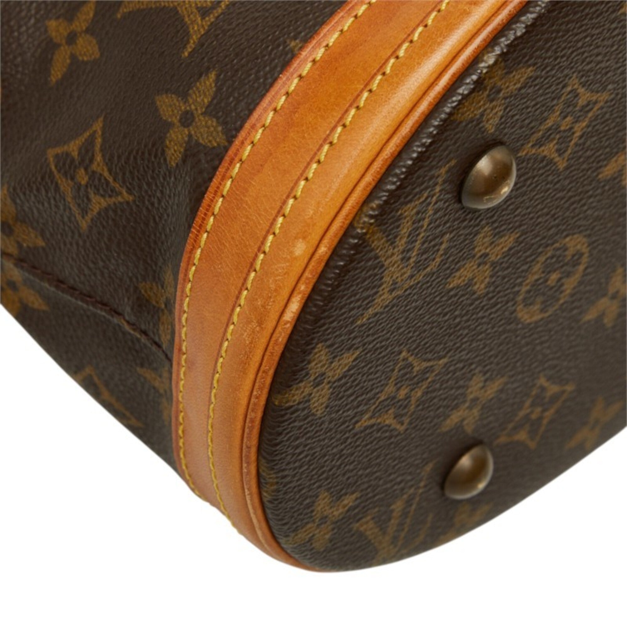 Louis Vuitton Brown Pvc Leather Pouch Shoulder Bag (Pre-Owned)