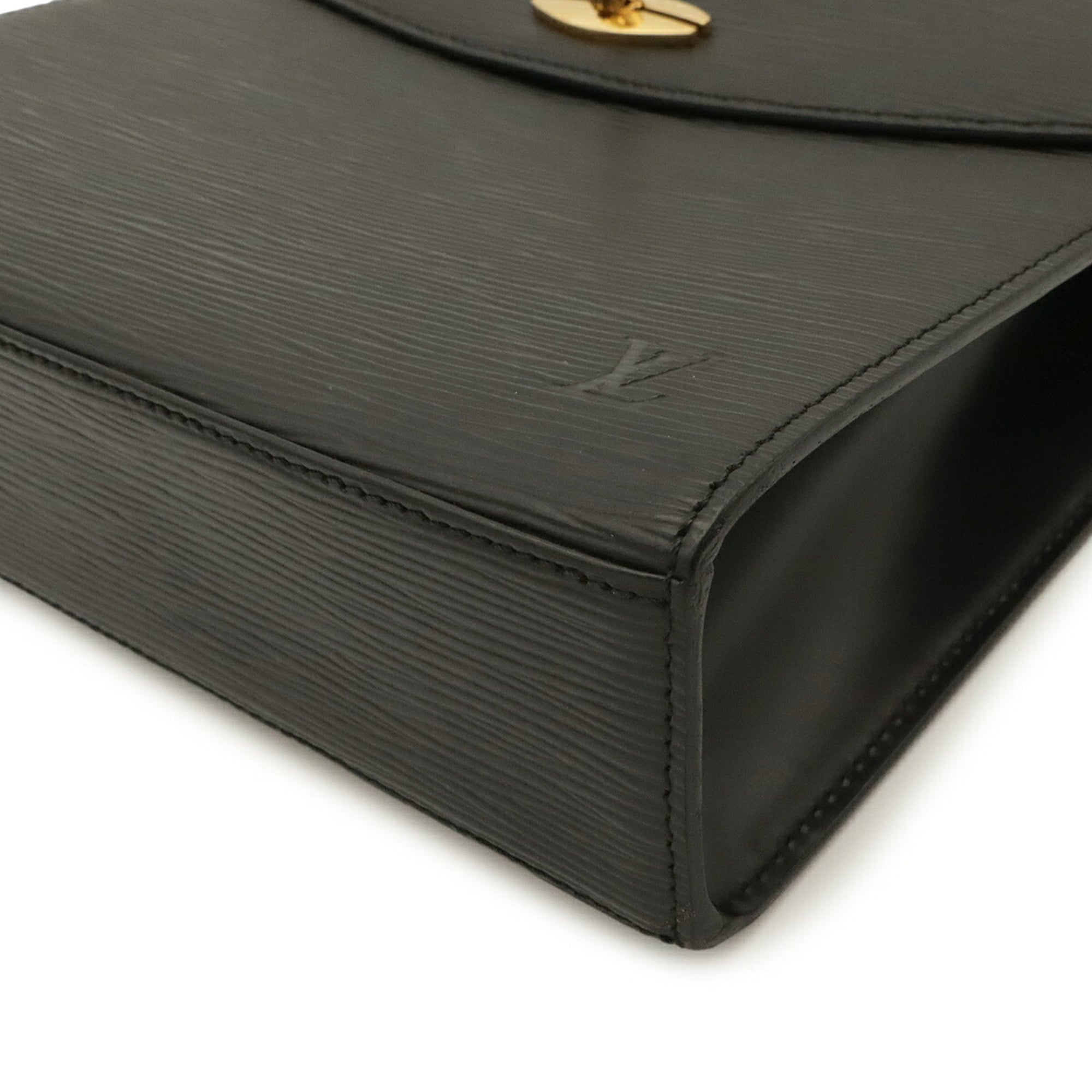 Louis Vuitton Black Galle Noir Epi Leather Handbag (Pre-Owned)