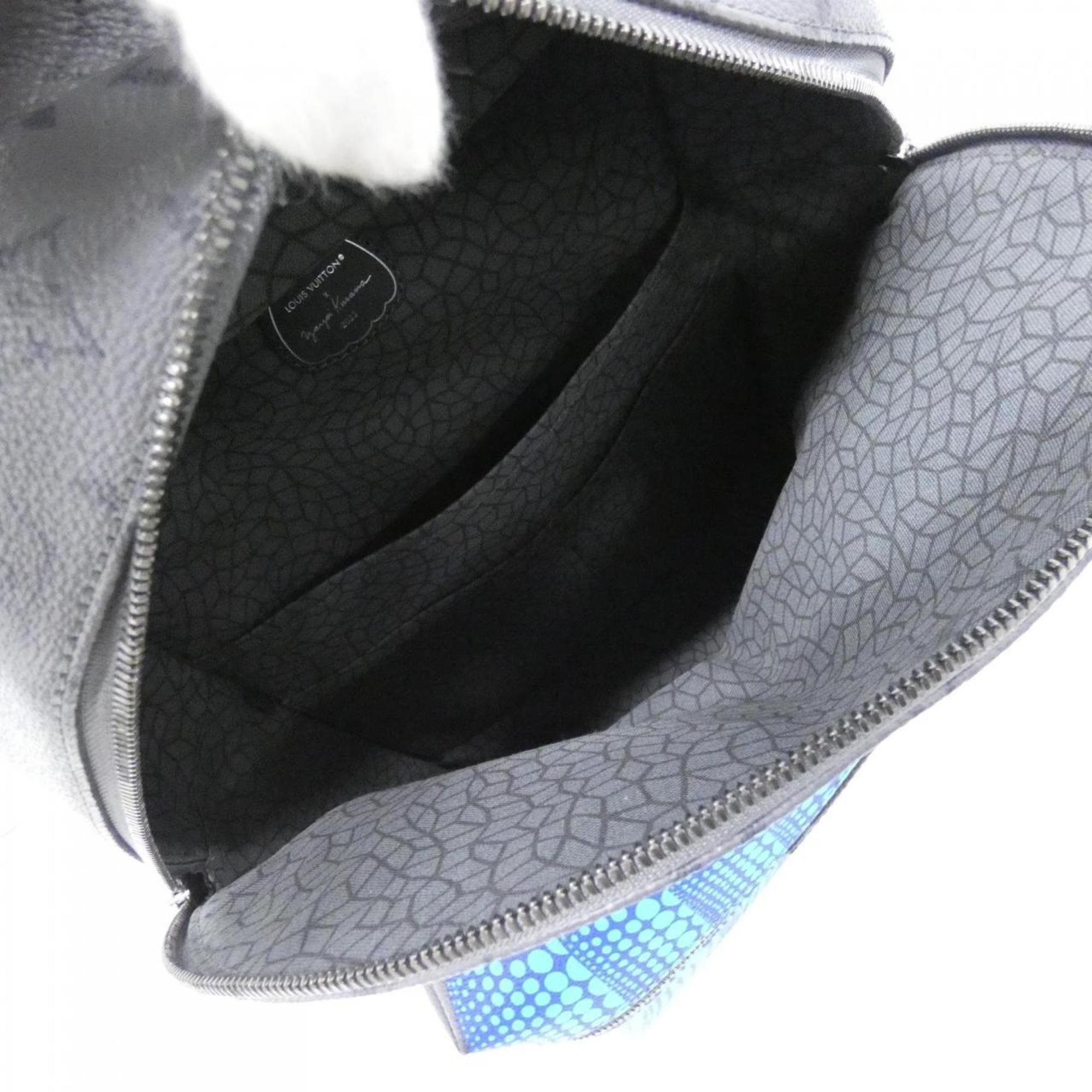 Louis Vuitton Black Gris Coated Canvas Backpack (Pre-Owned)
