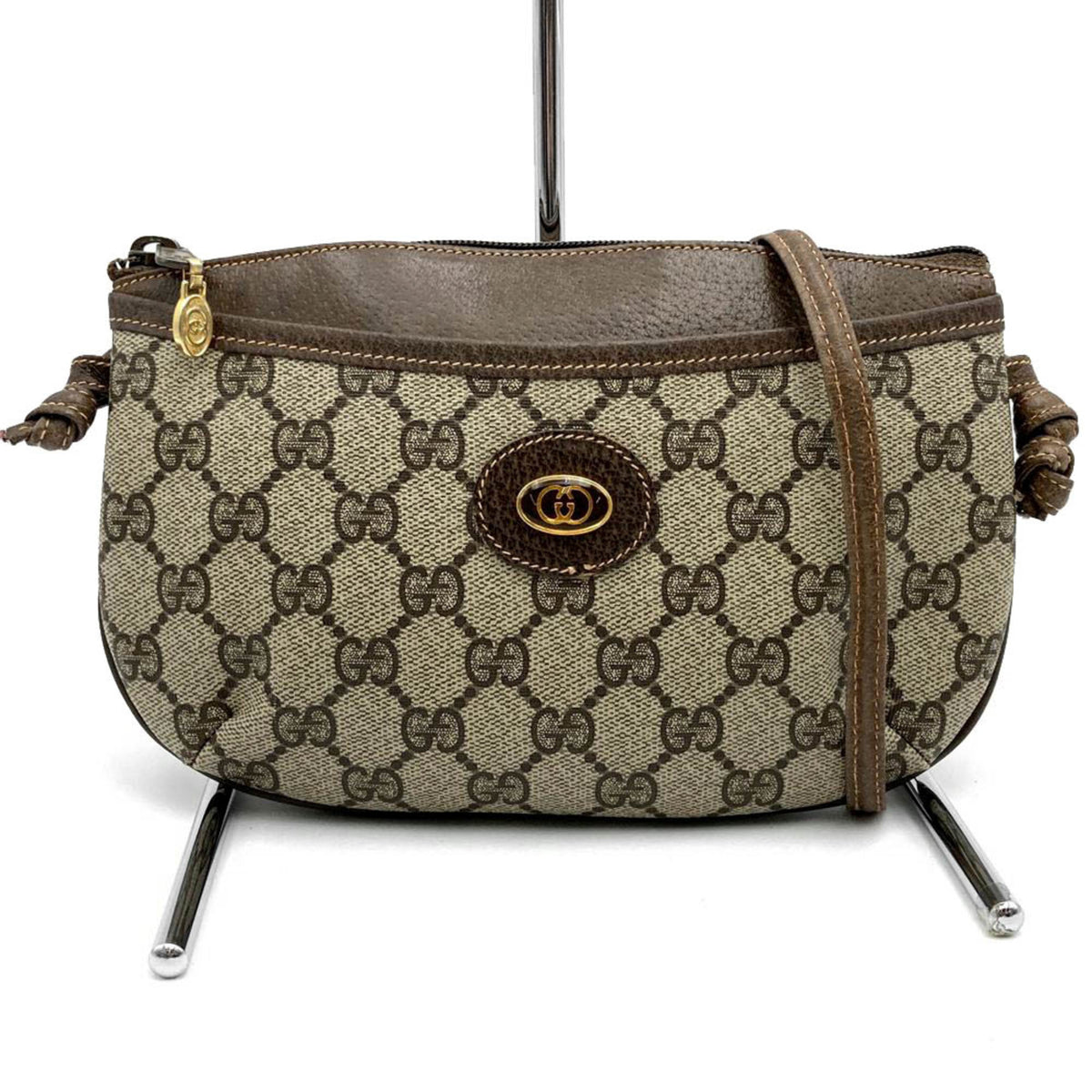 Gucci Brown Gg Supreme Shoulder Bag (Pre-Owned)