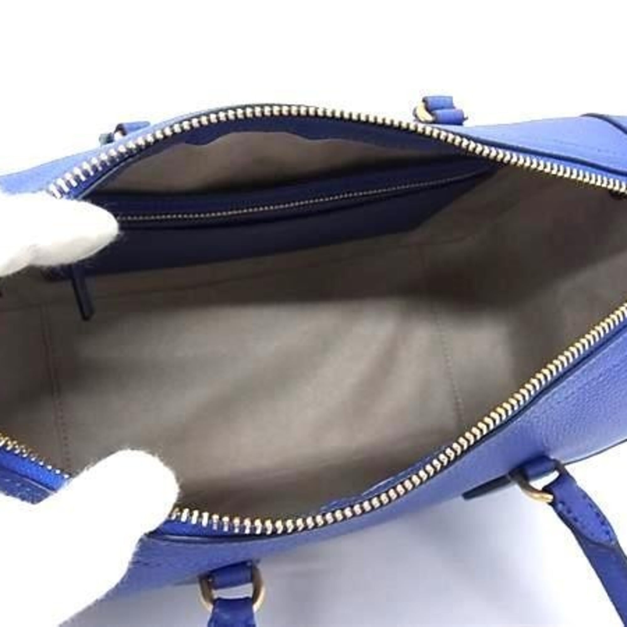 Kate Spade Blue Leather Handbag Shoulder Bag (Pre-Owned)