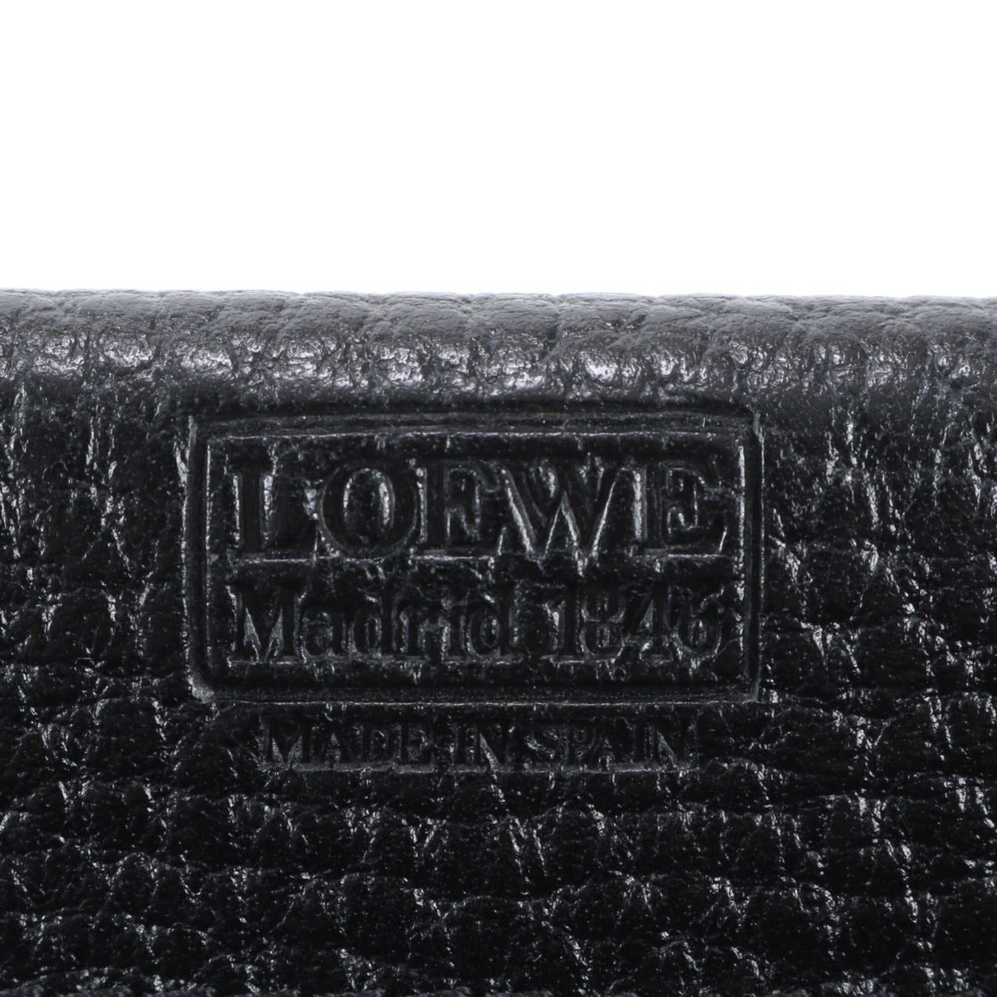 Loewe Black Leather Briefcase Handbag (Pre-Owned)
