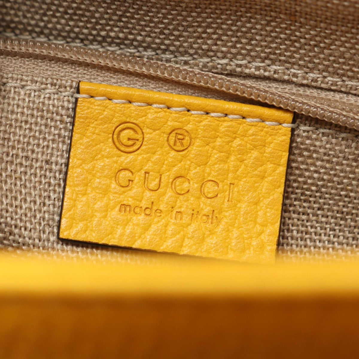Gucci Yellow Leather Handbag (Pre-Owned)