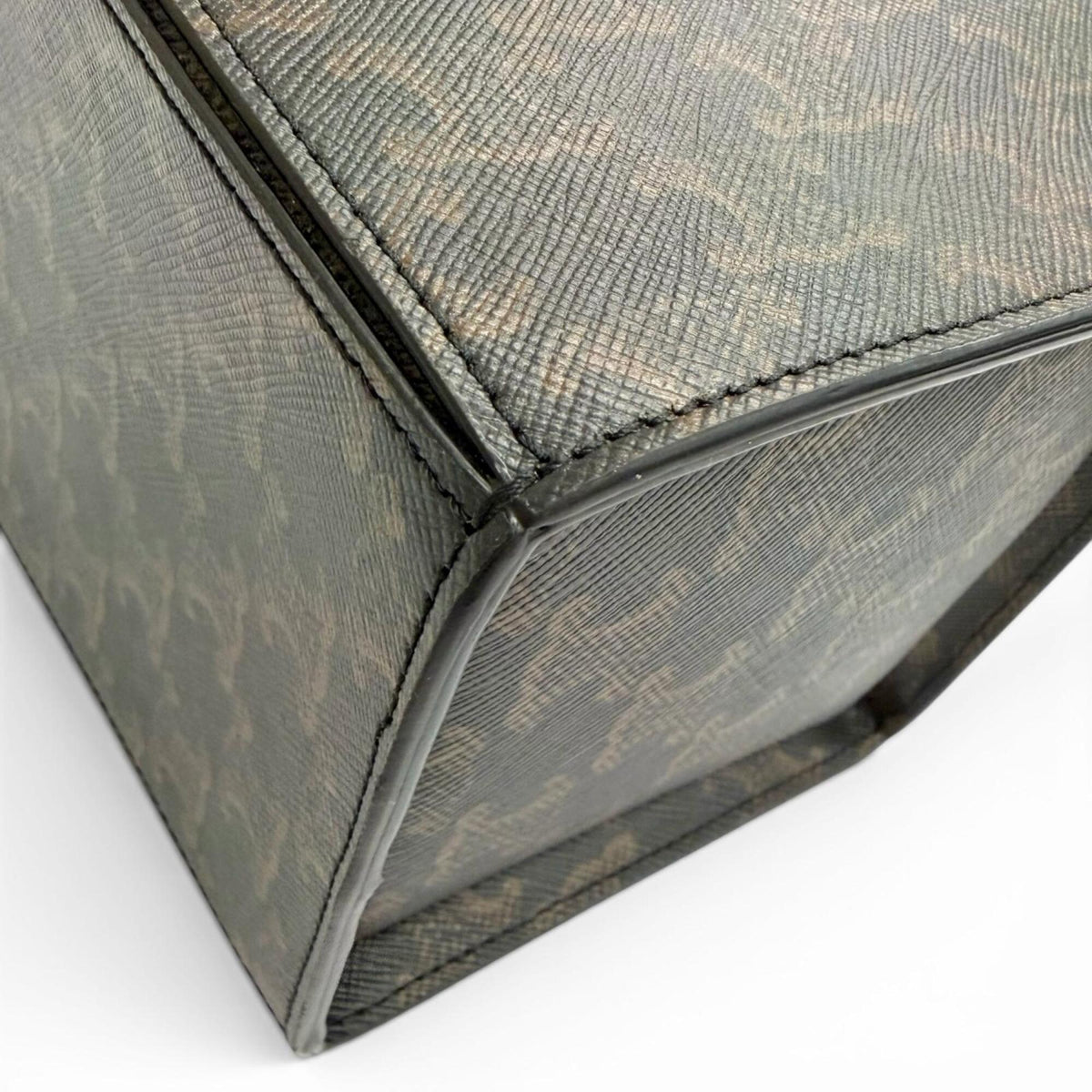 Celine Brown Canvas Handbag (Pre-Owned)