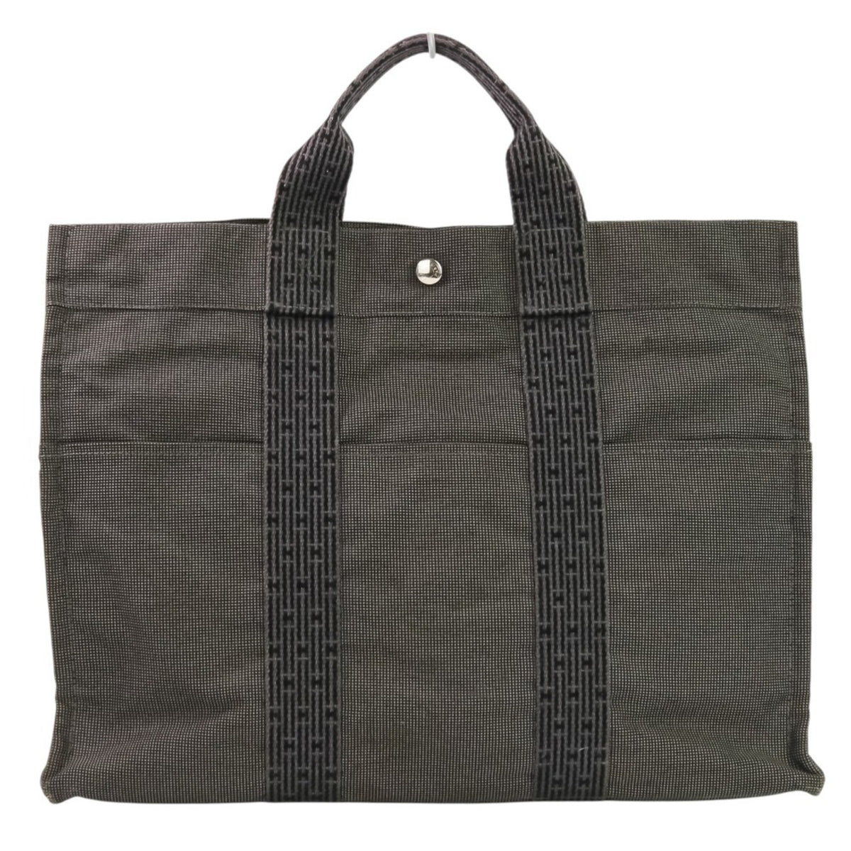 Hermes Her Line Gray Polyamide 69% Polyester 31% Tote Bag (Pre-Owned)