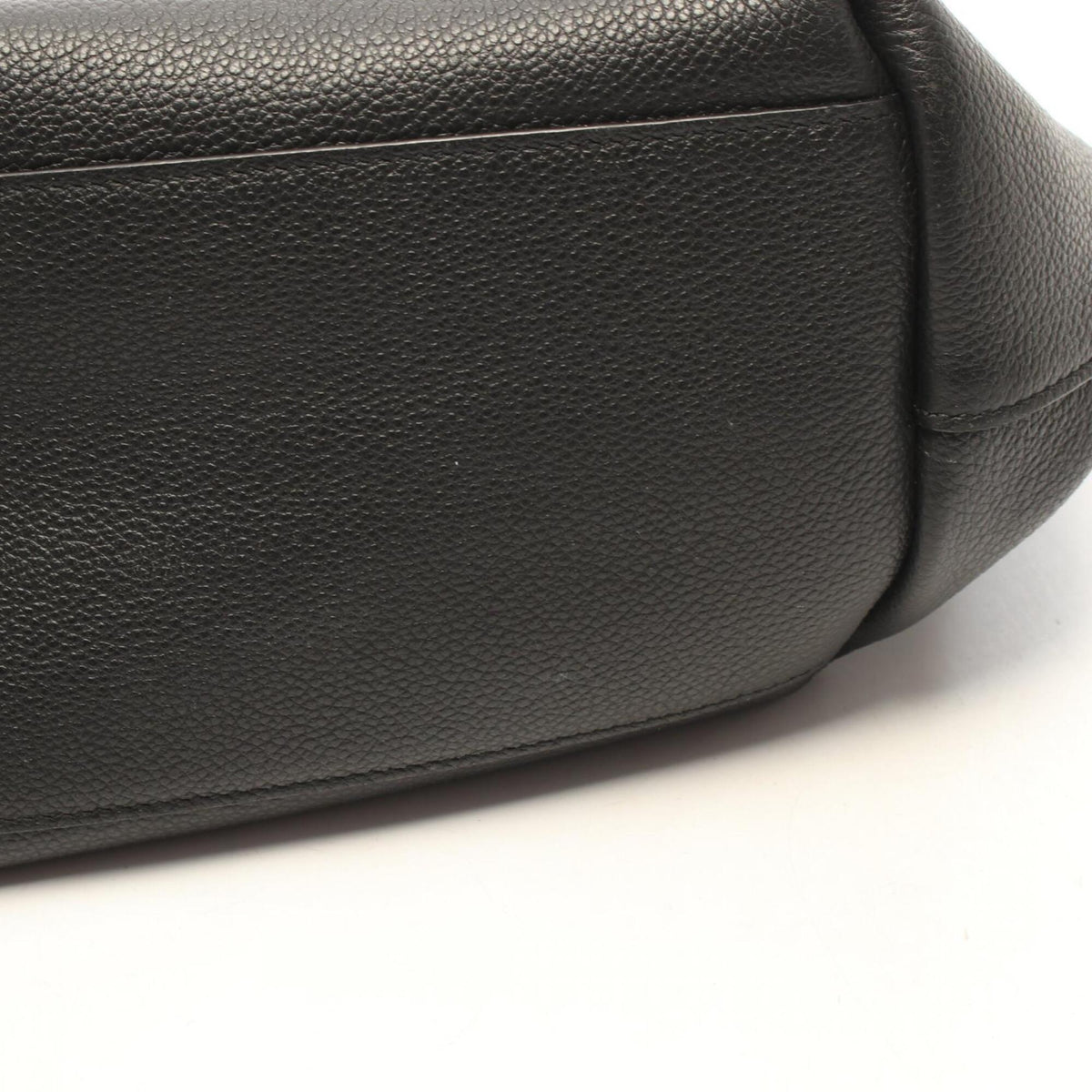 Saint Laurent Black Leather Handbag Pouch Tote Bag (Pre-Owned)